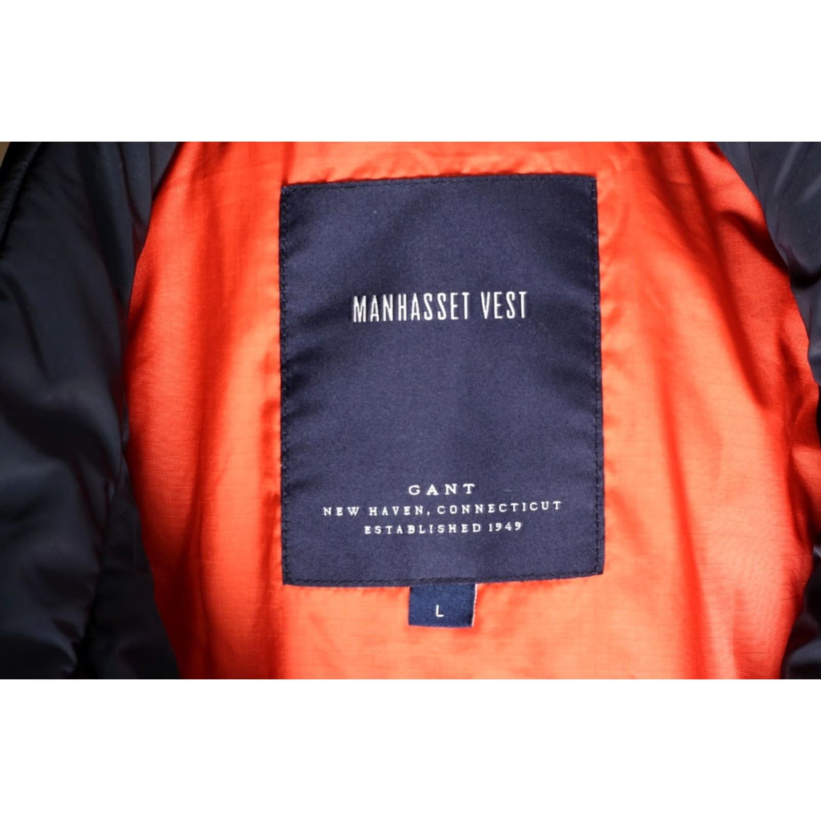 Gant GANT MANHASSET VEST Jacket Gilet Bodywarmer Men Size L MJ6533 Blue Quilted Logo Jacket Mens Size US L / EU 52-54 / 3 - 6 Thumbnail