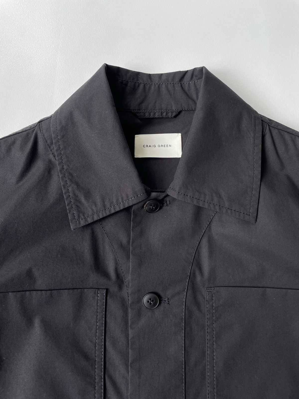 Craig Green Black Cotton Boxy Work Jacket Size US L / EU 52-54 / 3 - 4 Thumbnail
