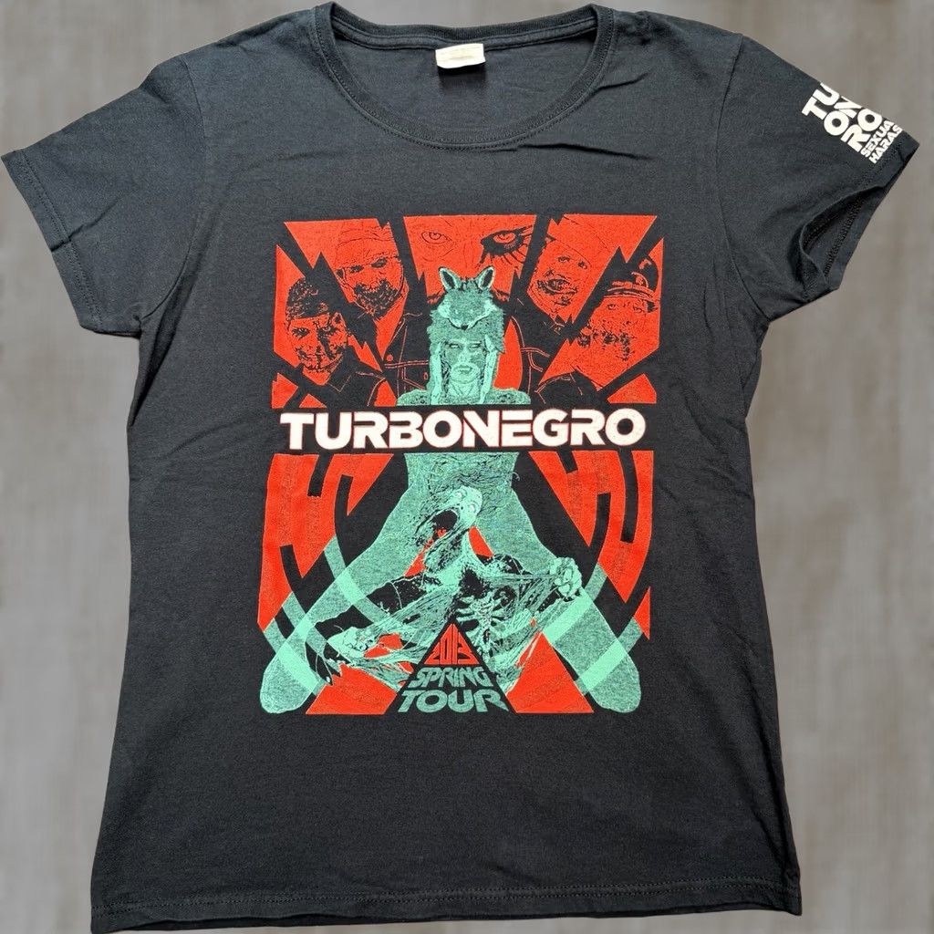 Gildan Turbonegro Shirt Women’s M Black Cotton Gildan T-Shirt 80s 90s Music Rock Band Norwegian Casual Womens Size M / US 6-8 / IT 42-44 - 1 Thumbnail