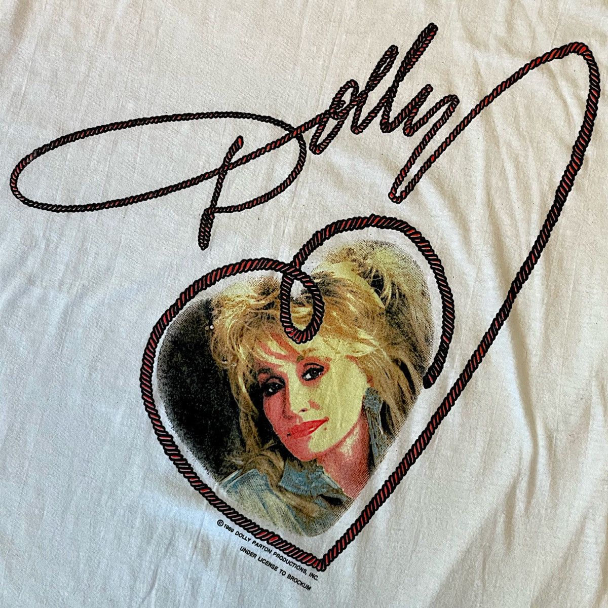 Band Tees × Vintage 1989 Dolly Parton Tour Shirt Size US XL / EU 56 / 4 - 2 Thumbnail