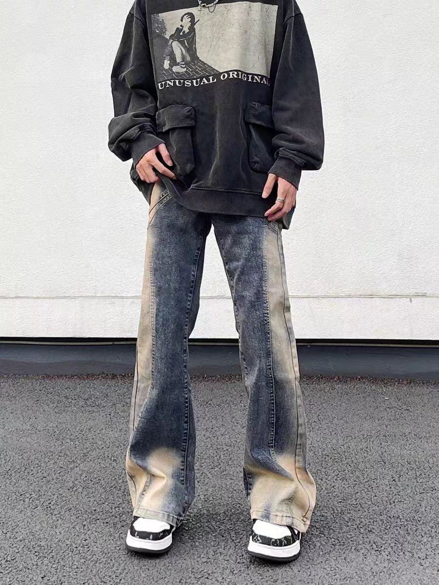 Japanese Brand × Jean Vintage High Street Washed Gradient Relaxed Jeans Size US 32 / EU 48 - 3 Thumbnail