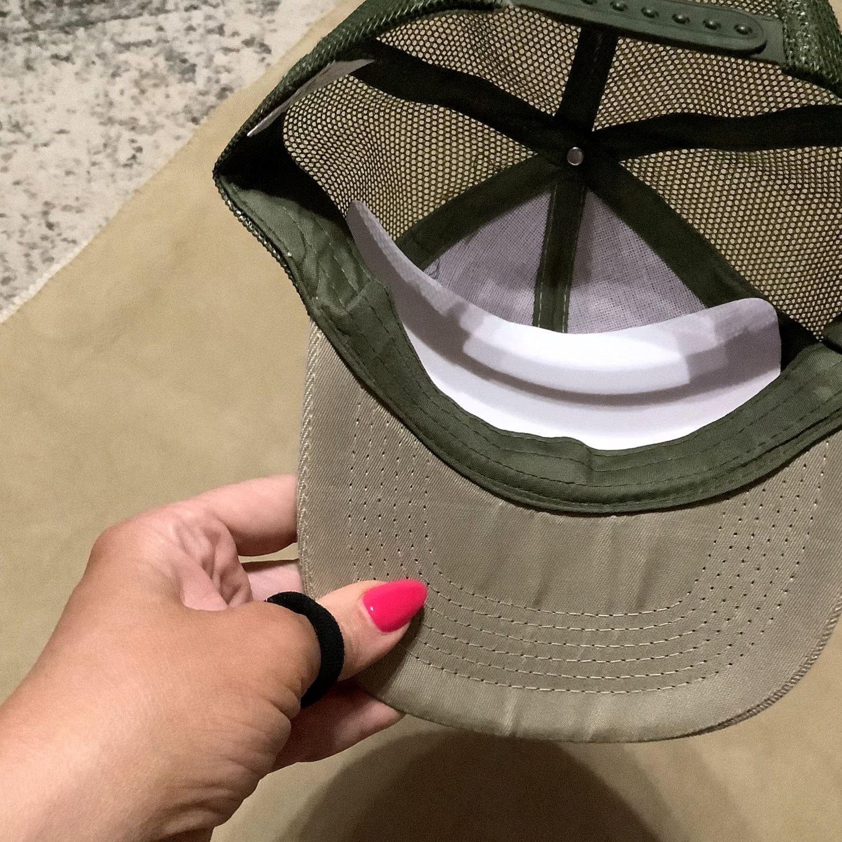 Vintage OKC Comets Army Green Trucker Hat Adult One Size Adjustable Men Green Hat Size ONE SIZE - 4 Thumbnail