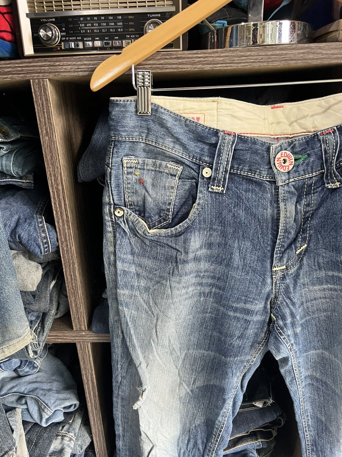 Edwin 🔥Edwin Exclusive Vintage Distressed Denim Size US 34 / EU 50 - 9 Thumbnail