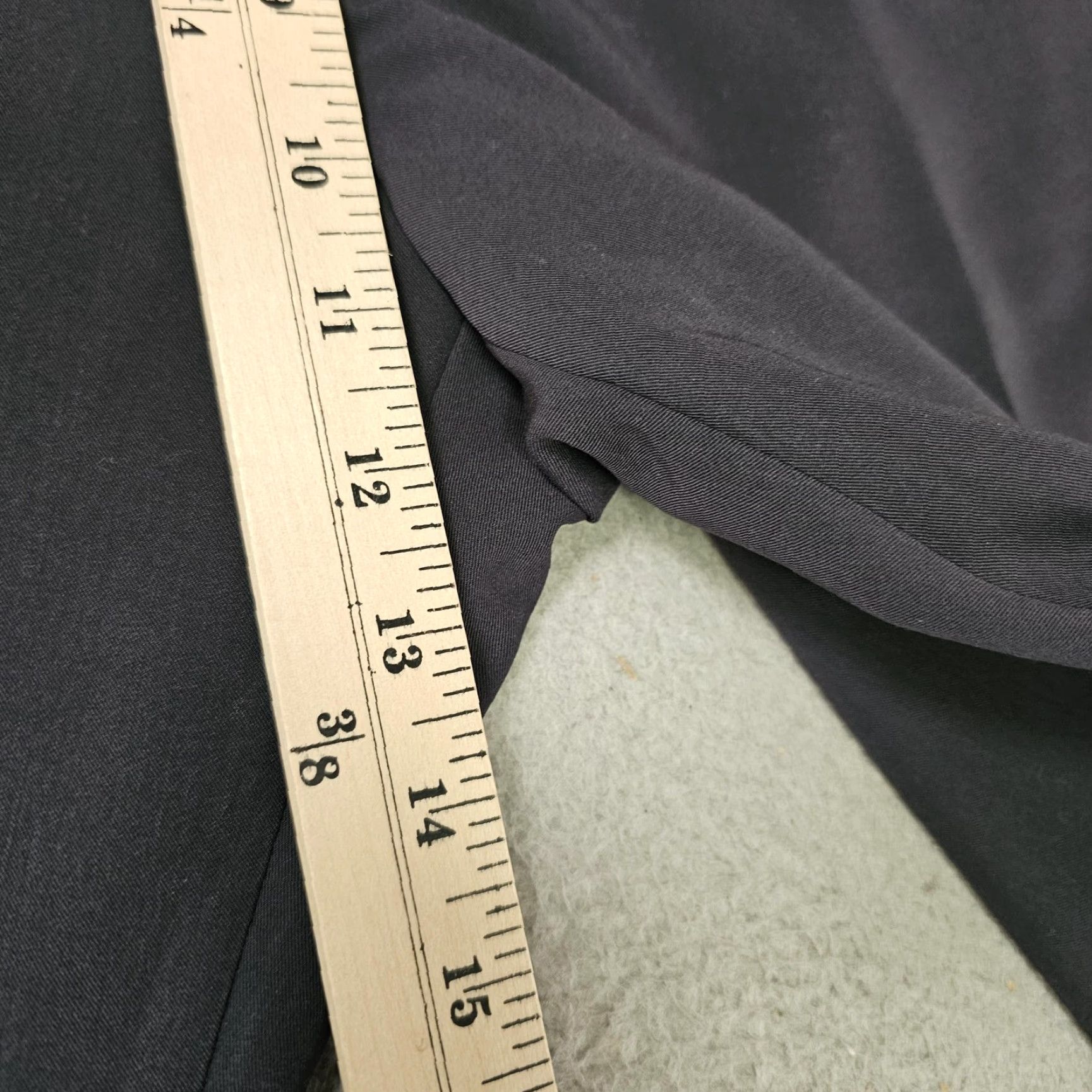 Vintage BALLIN Dress Pants Mens 38x32 Black Comfort-EZE Travel Stretch Straight Fit Mens Pants Black 38x32 Business Casual Slit? Size US 38 / EU 54 - 2 Thumbnail