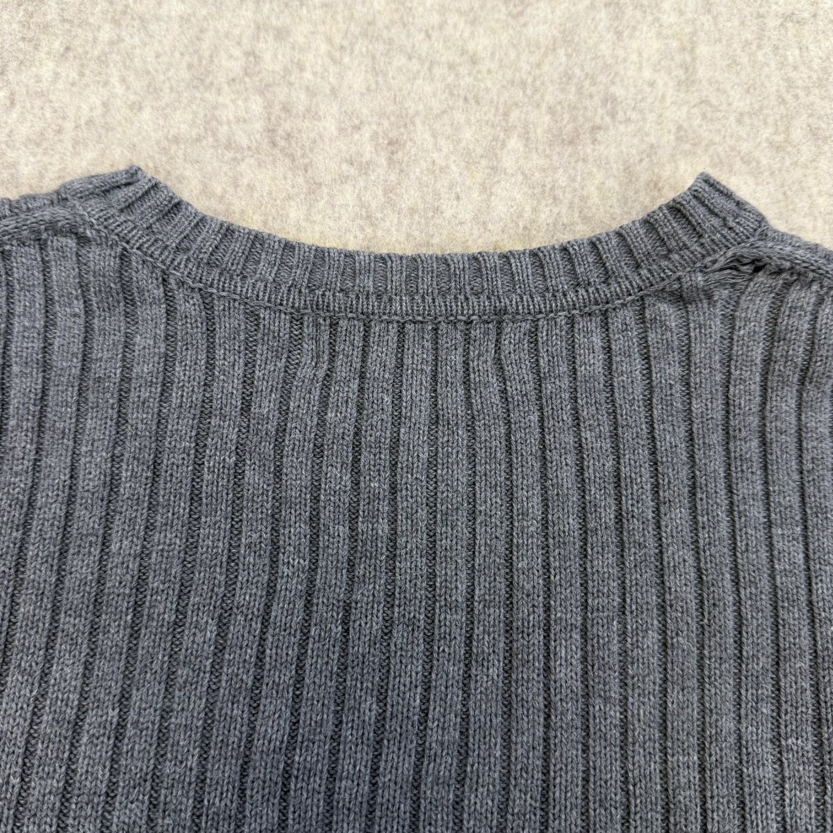 Old Navy VINTAGE Old Navy Sweater Mens 2XL Gray Rib Knit Crewneck Pullover Hong Kong Size US XXL / EU 58 / 5 - 7 Thumbnail
