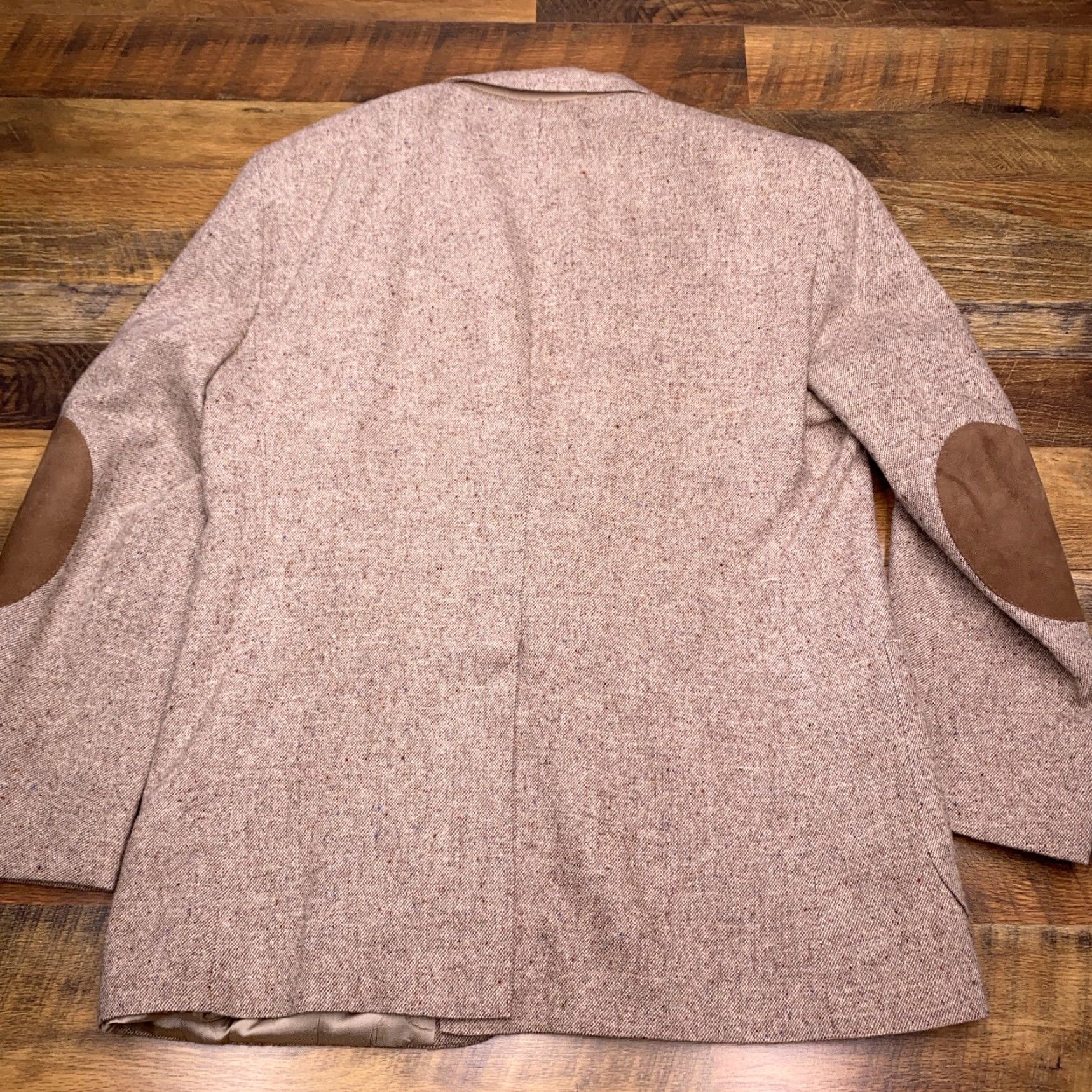 Stafford VINTAGE Stafford Sport Coat Brown Wool 42R Blazer Single-Breasted 2-Button Notch Lapel Men Regular Size 42R - 2 Thumbnail