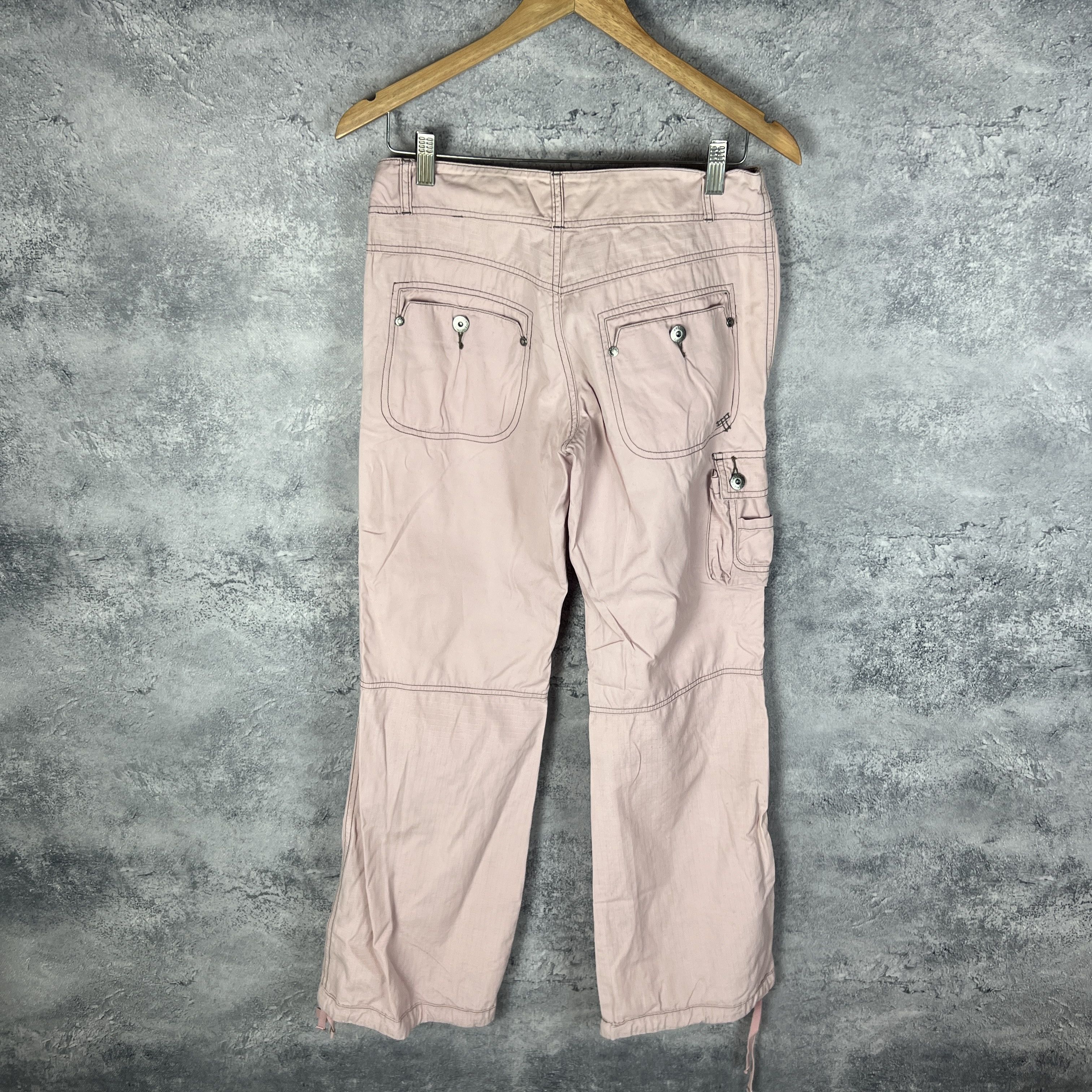 Vintage Cargo Pants Avant Garde Women's Size 38 Pink Size 27" / US 4 / IT 40 - 5 Thumbnail