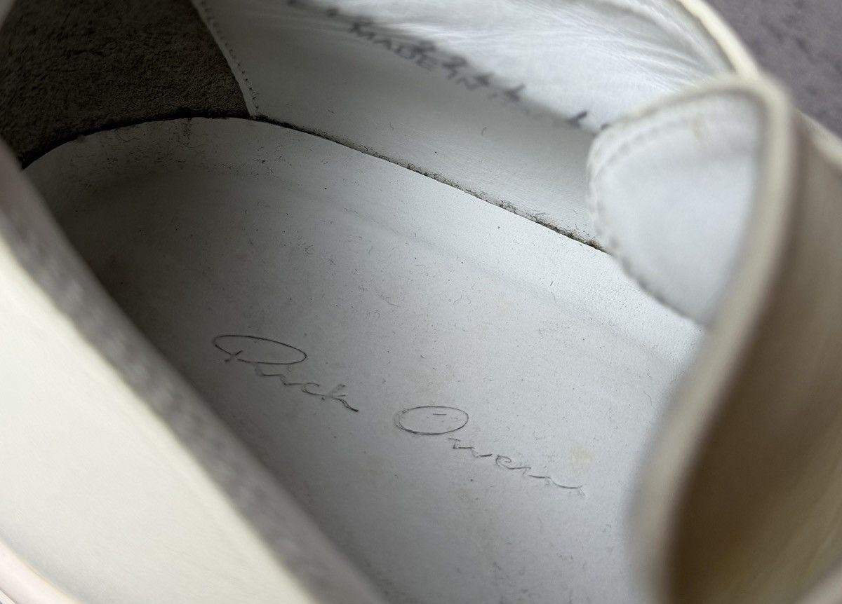 Rick Owens RICK OWENS - RAMONES TRIPLE MILK LOW TOP Size US 10 / EU 43 - 11 Thumbnail