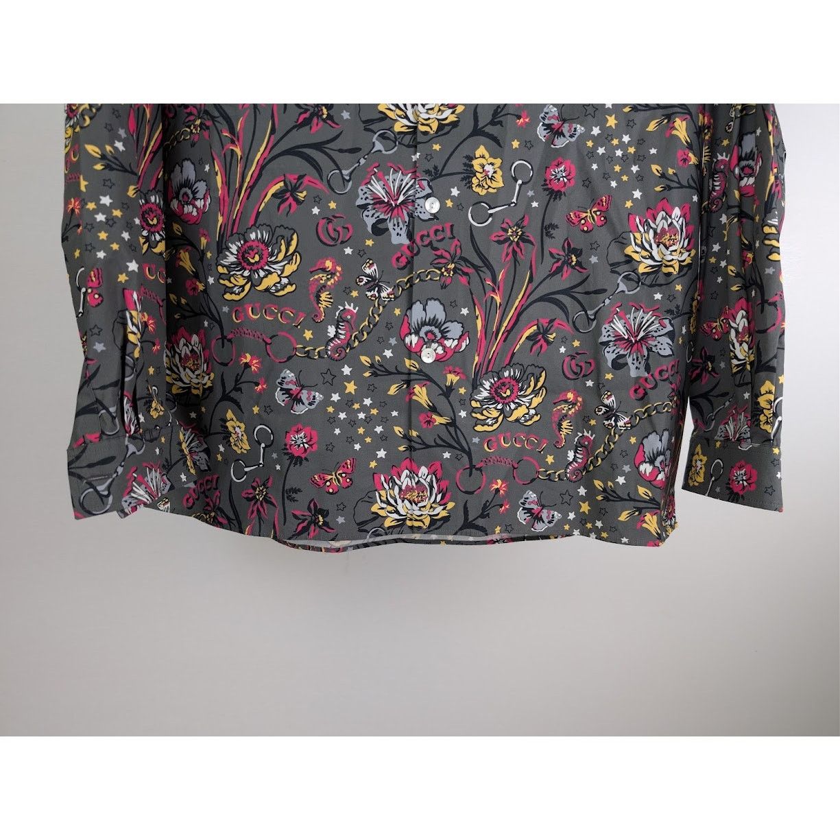 Gucci o1rshd1 Cotton Bowling Shirt in Multicolor Size US M / EU 48-50 / 2 - 3 Thumbnail