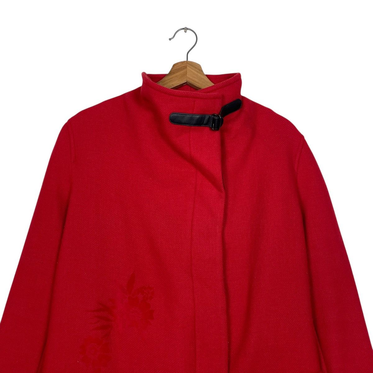 Desigual Desigual Red Flower Coat Size S / US 4 / IT 40 - 3 Thumbnail