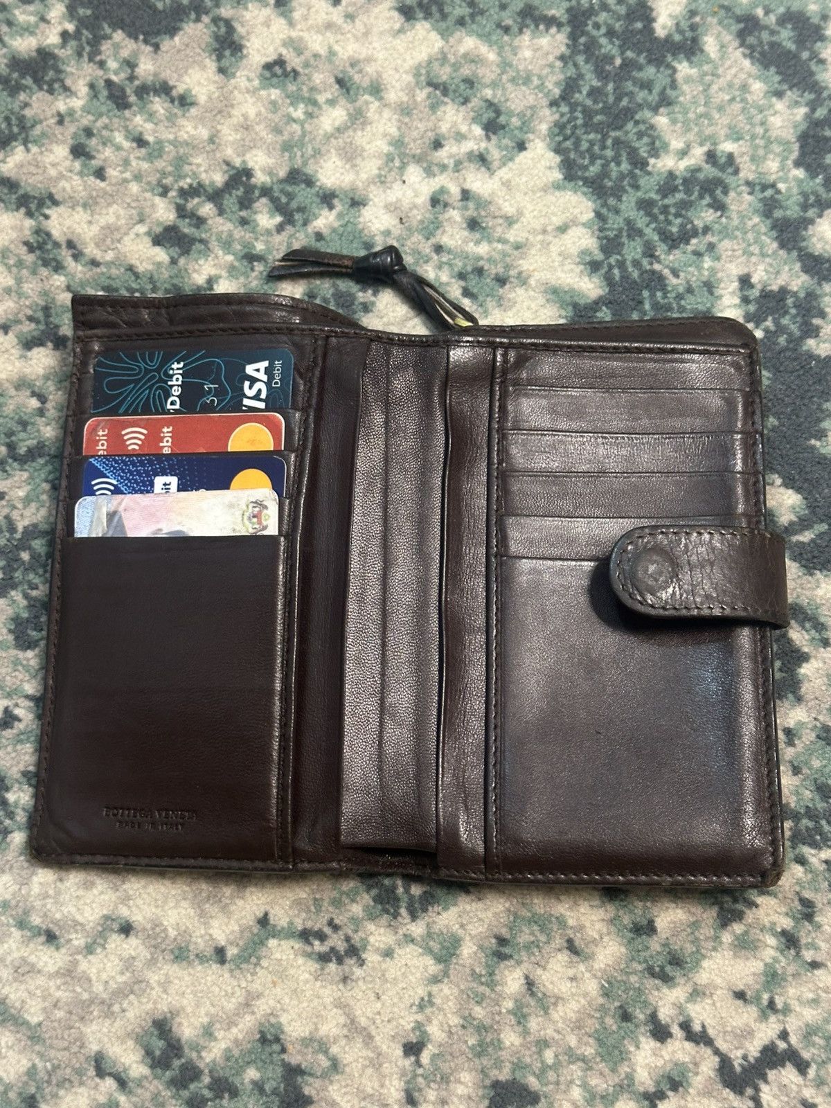Bottega Veneta Bottega Veneta Intrecciato Brown Leather Zipper Wallet Size ONE SIZE - 9 Thumbnail