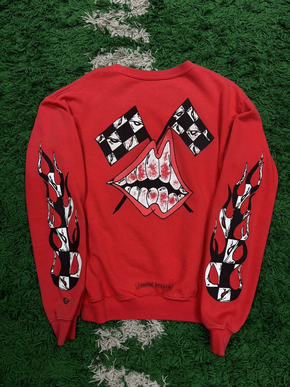 image of Chrome Hearts Matty Boy Red Crewneck Xs, Men's