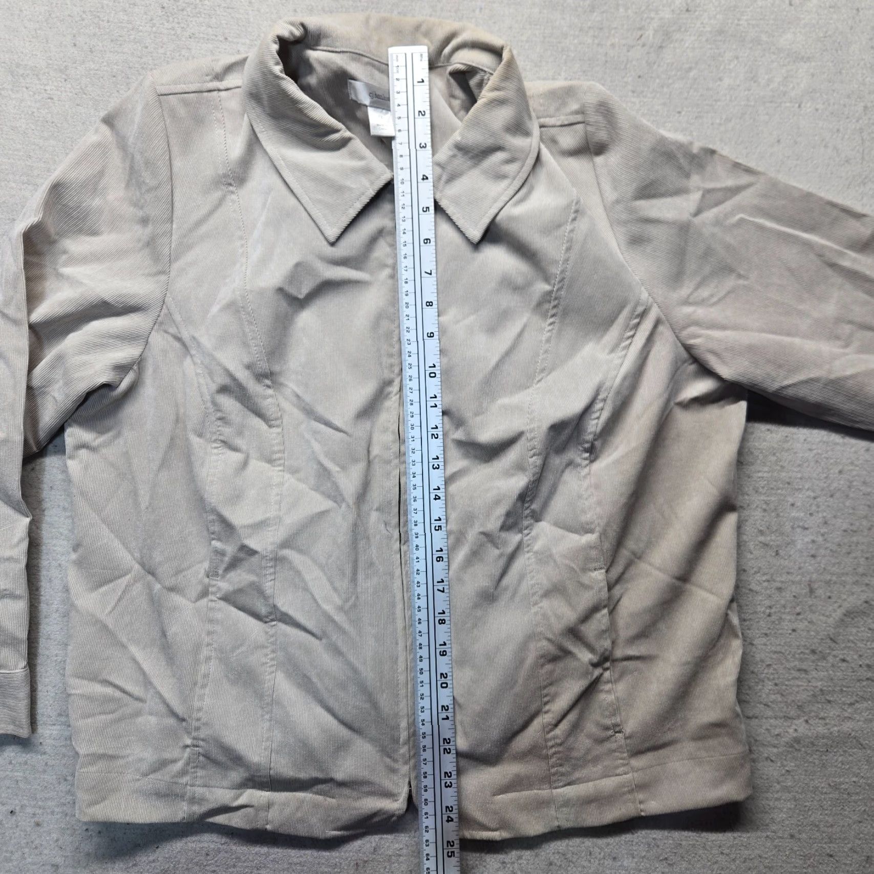 Vintage Christopher & Banks Jacket Adult 1X Brown Linen Blend Full Zip Collared Casual Travel Workwear Size XL / US 12-14 / IT 48-50 - 5 Thumbnail
