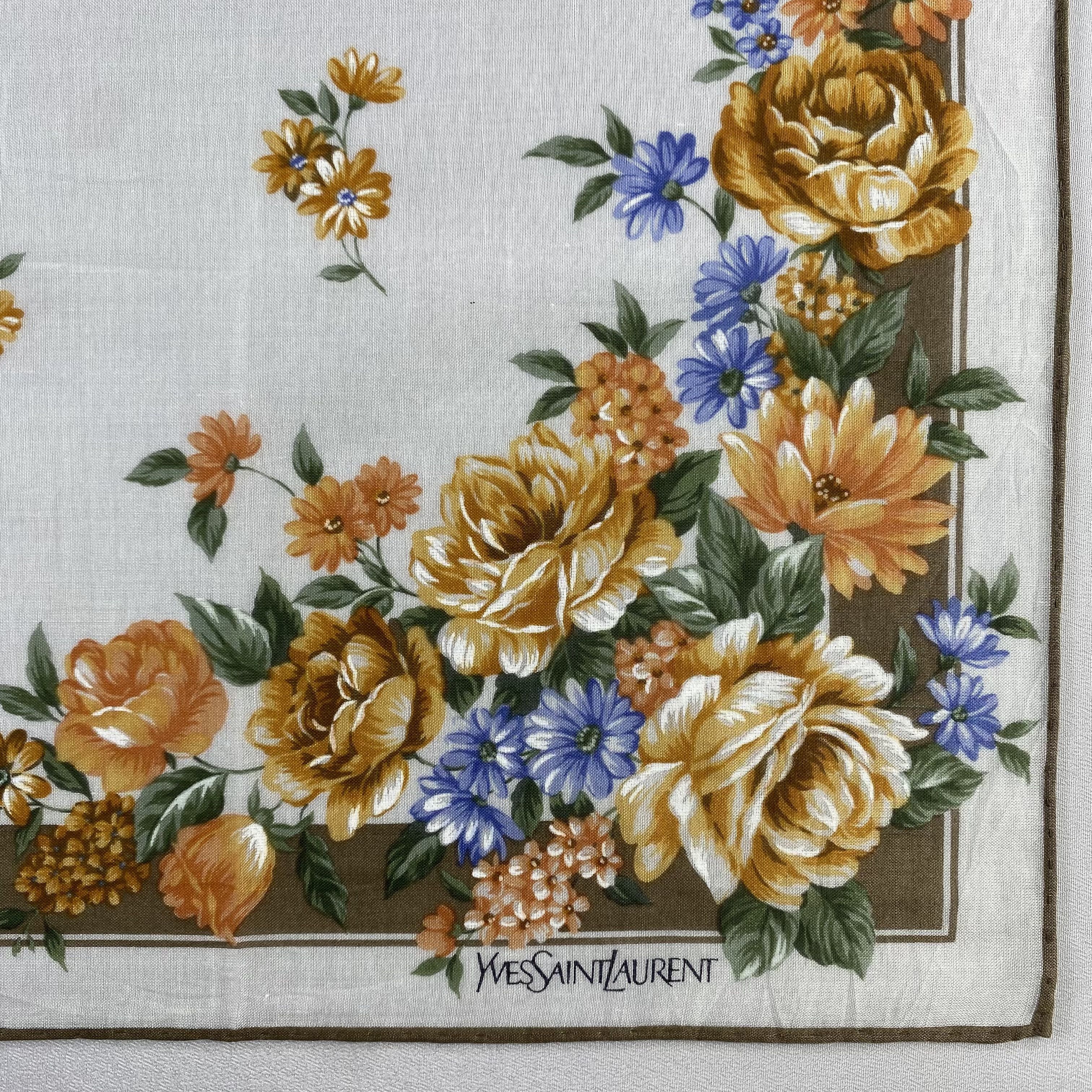 Vintage Yves Saint Laurent Handkerchief / Neckerchief-P1197 Size ONE SIZE - 3 Thumbnail