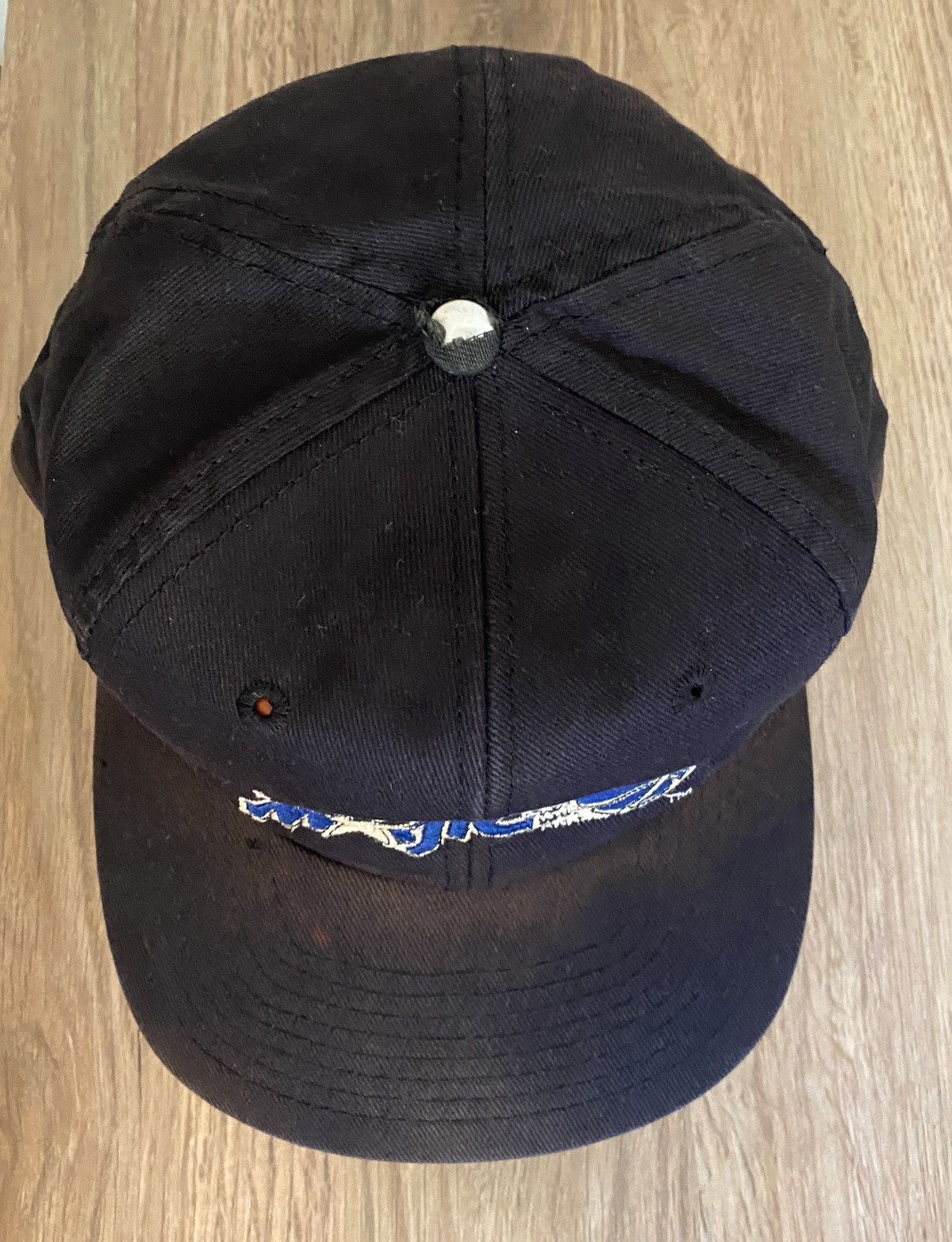 NBA Vintage 90’s Orlando Magic Sun Faded Black Snap Back Hat Cap Size ONE SIZE - 7 Thumbnail
