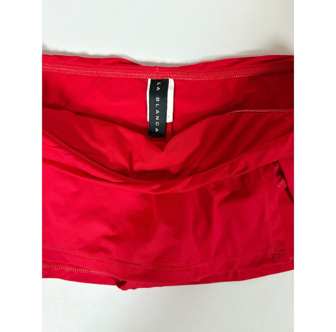 Japanese Brand × Vintage La Blanca Red Swim Skirt Bikini Bottoms Bathing Suit Size 6❤️ Size 28" / US 6 / IT 42 - 3 Thumbnail