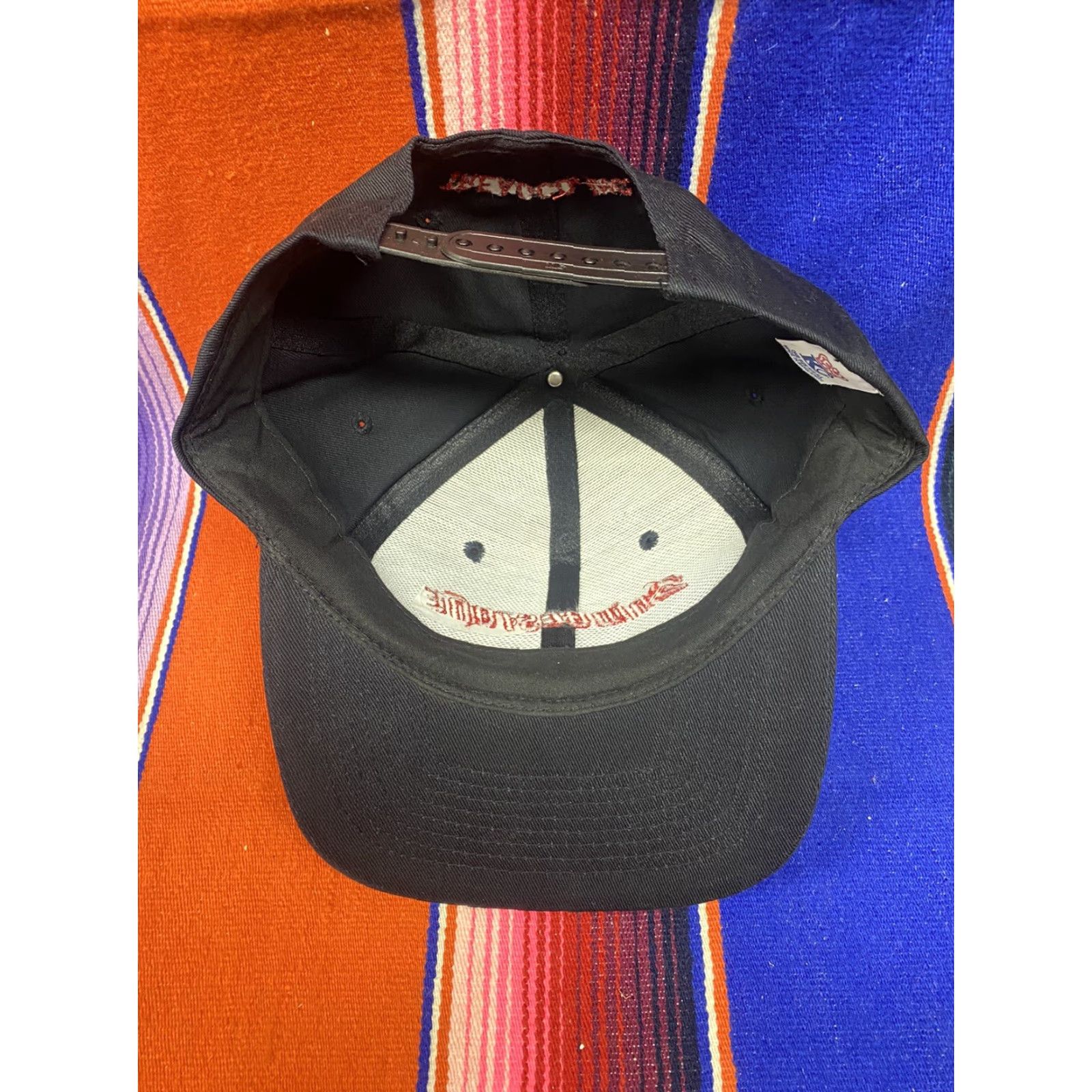 Vintage VINTAGE KC Brand Snapback Trucker Hat Black Adjustable Men One Size Hat Size ONE SIZE - 6 Thumbnail