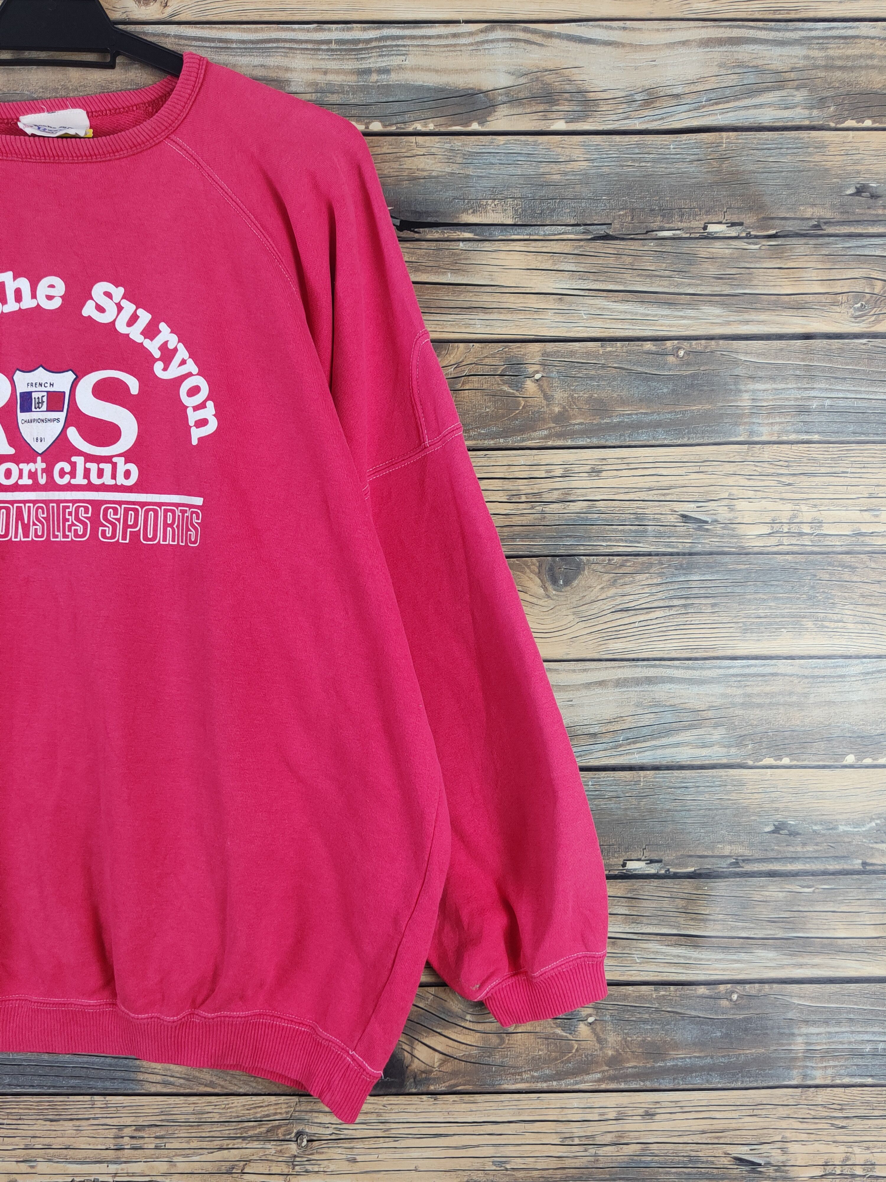 Japanese Brand La Roche Surgon vintage Red Sweatshirts #W1460 Size US XL / EU 56 / 4 - 6 Thumbnail