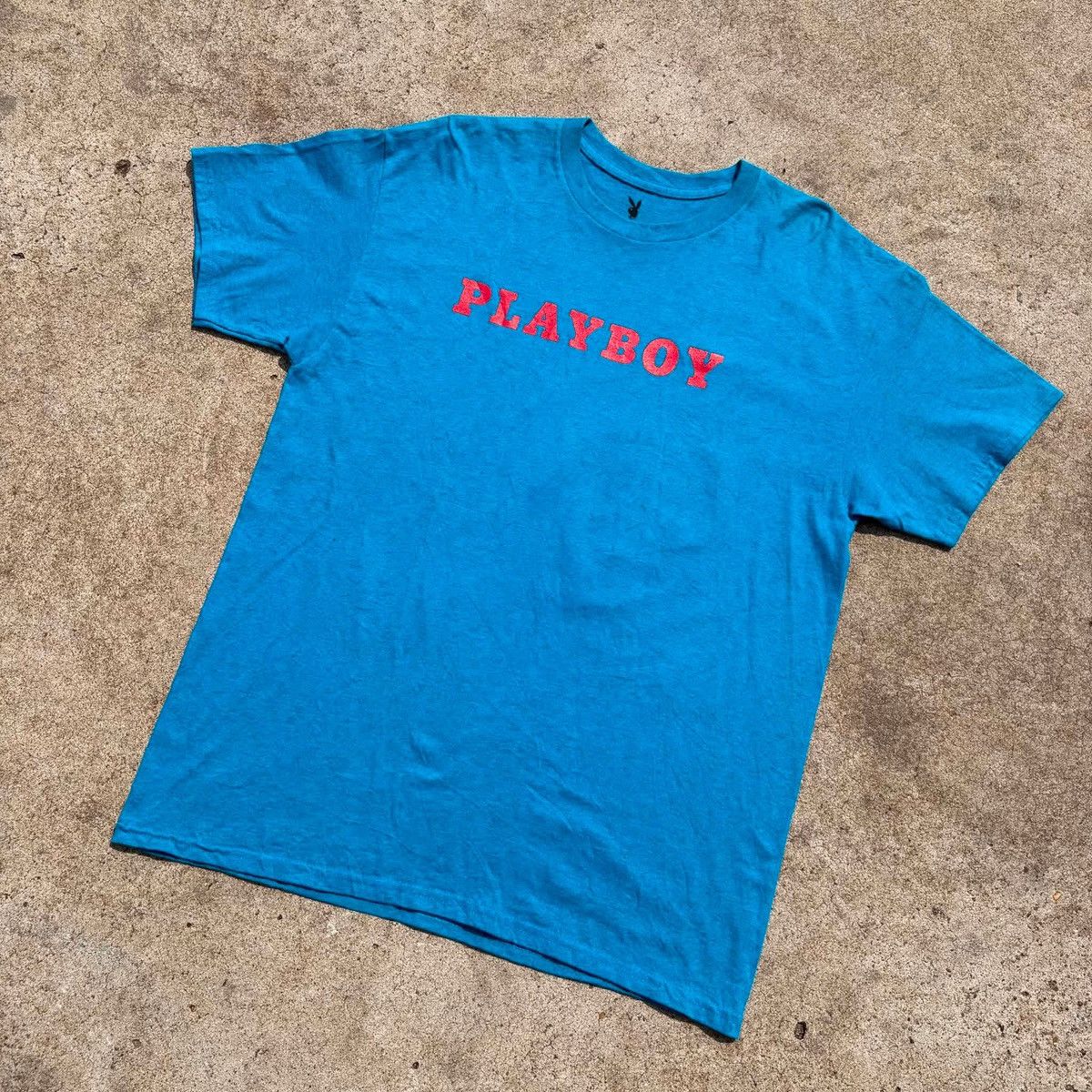 Playboy PLAYBOY T Shirt Mens L Period Cover Bunny Blue Tee Shirt Size US L / EU 52-54 / 3 - 11 Thumbnail