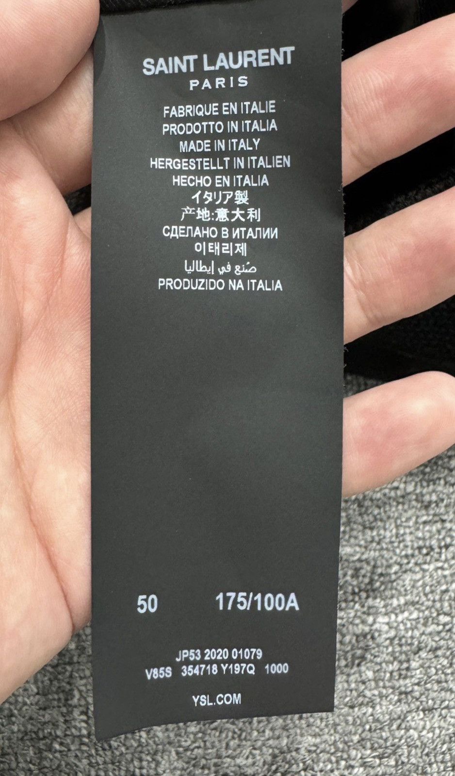 Saint Laurent Paris Saint laurent slp Saint Laurent black baseball uniform Size US L / EU 52-54 / 3 - 6 Thumbnail