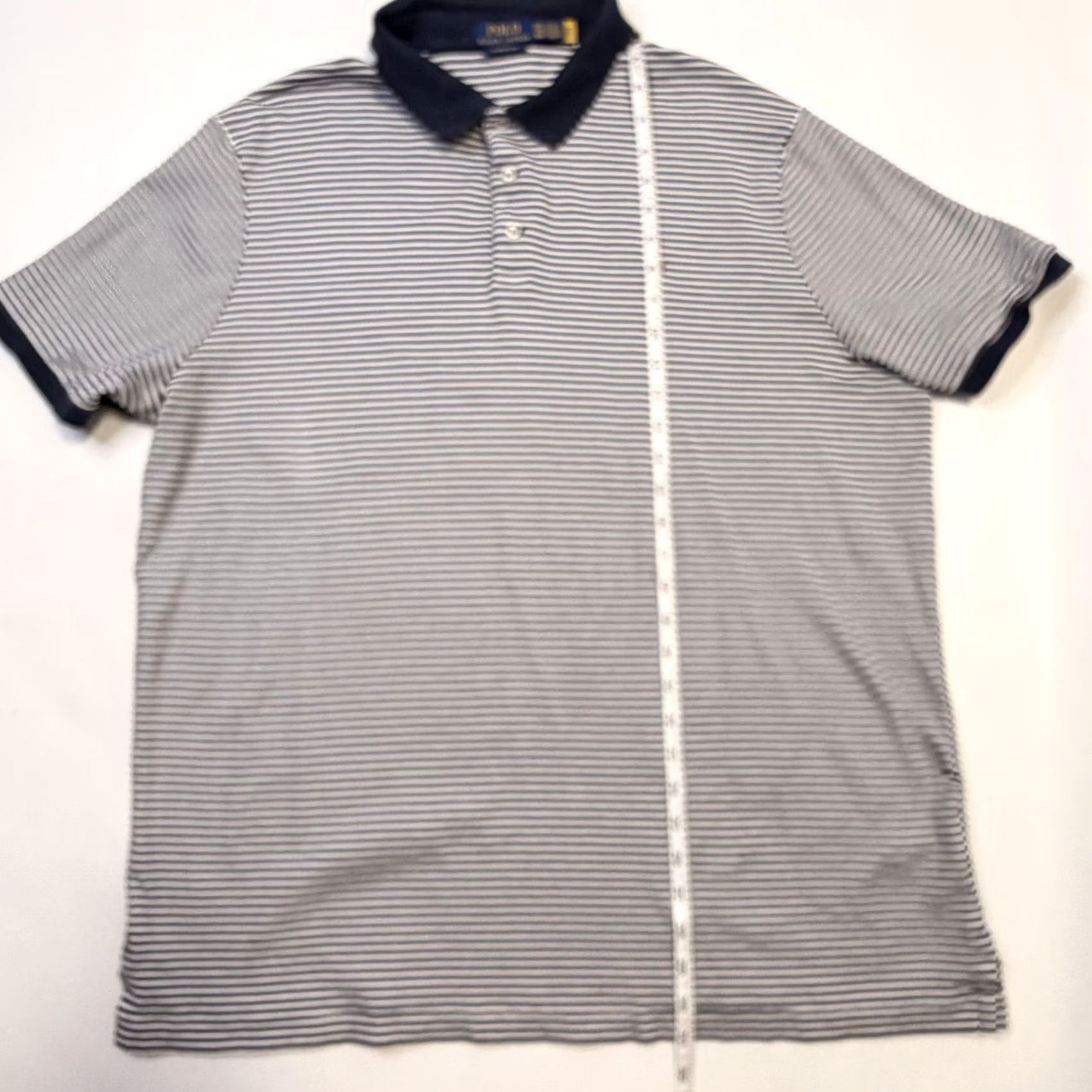 Polo Ralph Lauren Polo Ralph Lauren Polo Shirt Mens 2XL Blue Striped Classic Fit 100% Cotton 2XL Mens Polo Shirt Blue Striped Classic Fit Cotton Polo Ralph Lauren Size US XXL / EU 58 / 5 - 6 Thumbnail