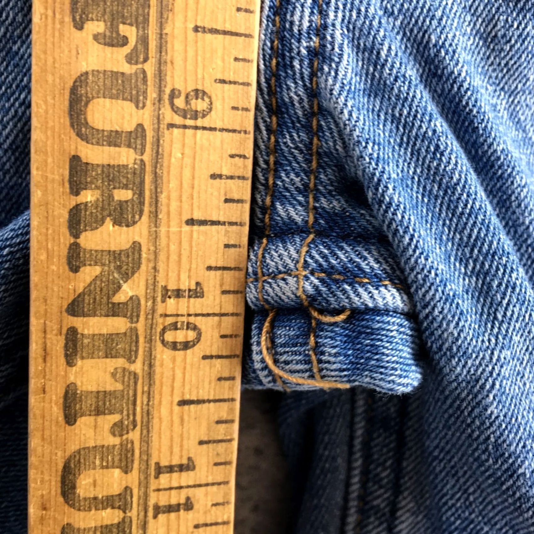 Abercrombie & Fitch Abercrombie & Fitch Jeans Womens 23 Blue The Mom High Rise Straight Leg Zip Fly Shirt? Size 40" / US 18 - 7 Thumbnail