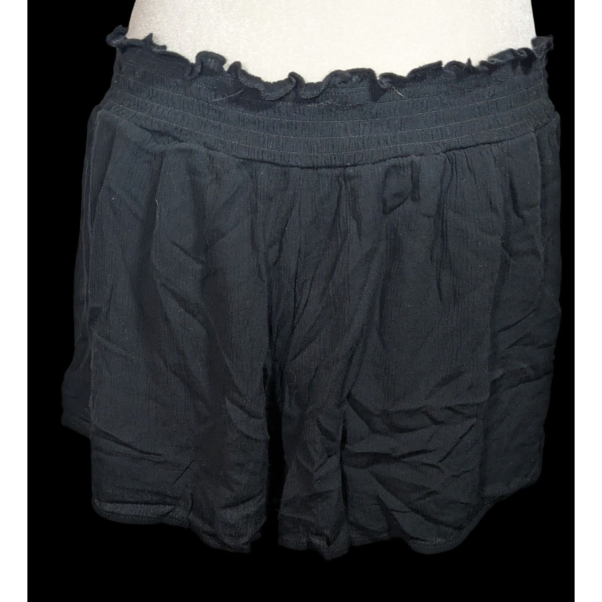 Kendall And Kylie Kendall & Kylie Black Shorts With Gold Floral Embroidery Size 32" / US 10 / IT 46 - 3 Thumbnail