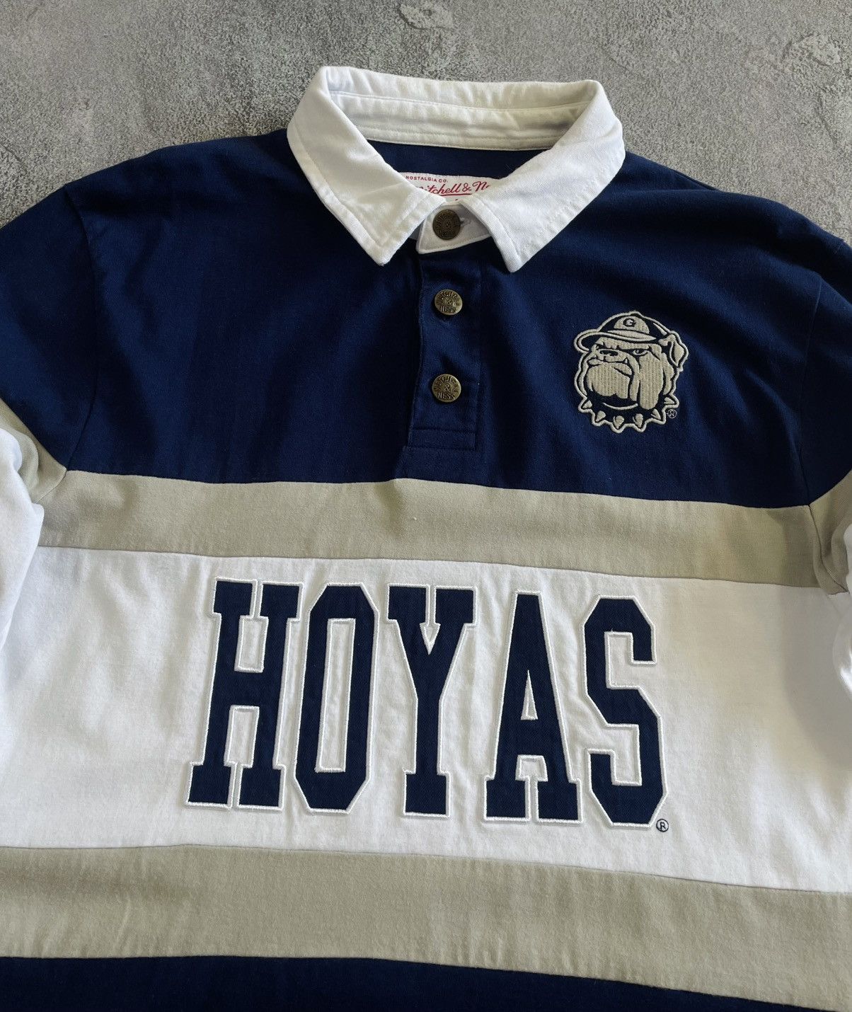 Mitchell & Ness Mitchell & Ness Georgetown HOYAS NCAA Long Sleeve Big LoGo Size US S / EU 44-46 / 1 - 4 Thumbnail