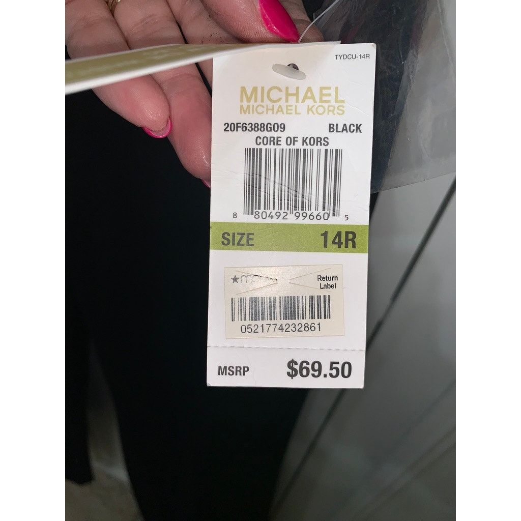 Michael Kors NWT Michael Kors Women's Black Flared Leg Pants Size 14 Size 36" / US 14 / IT 50 - 4 Thumbnail