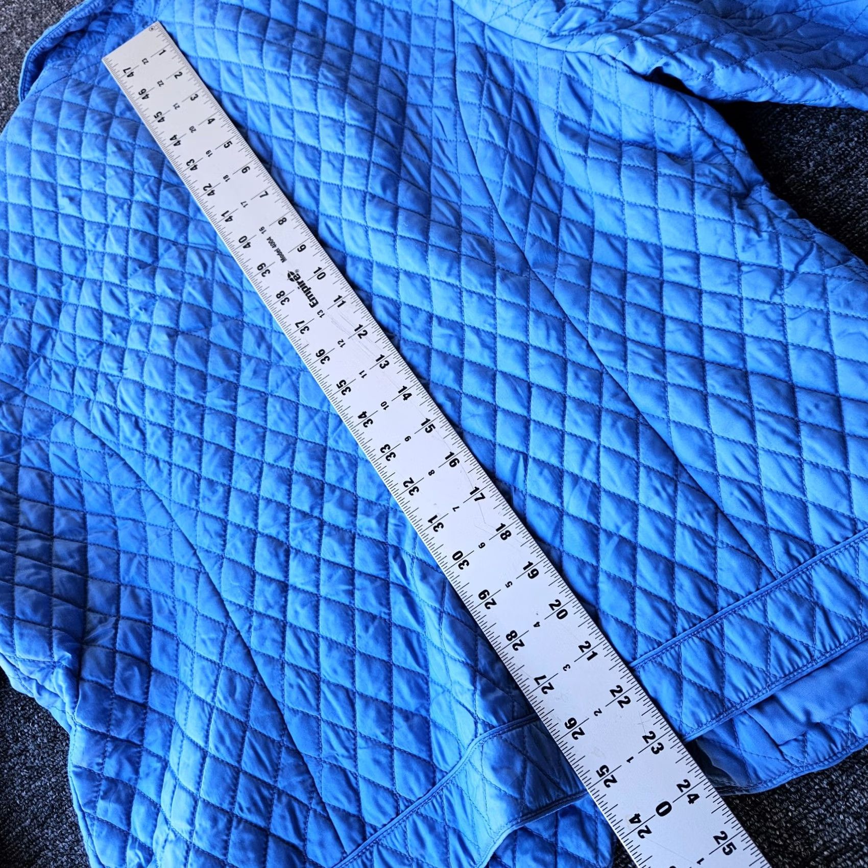 Pendleton VINTAGE Pendleton Diamond Quilted Jacket Blue Lightweight Womens XL Button Snap Clothing Size XL / US 12-14 / IT 48-50 - 2 Thumbnail