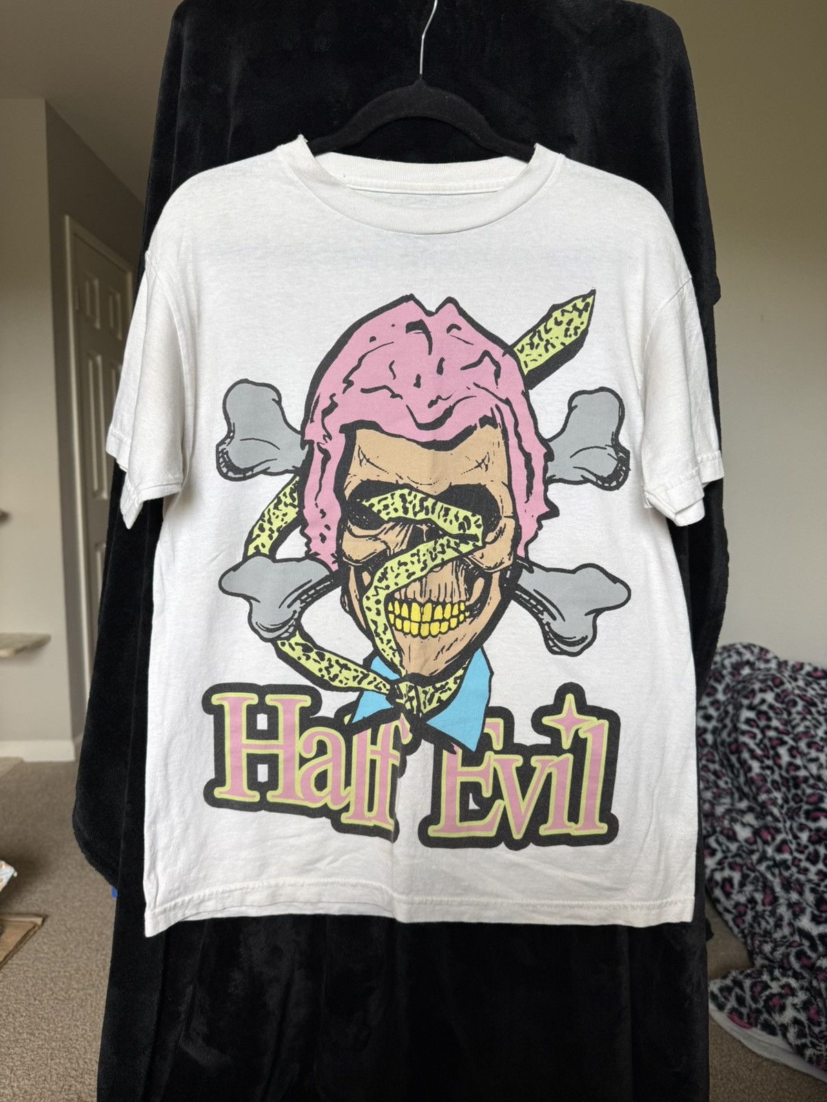 Half Evil Half Evil Skull Graphic Tee Streetwear Rare Size US M / EU 48-50 / 2 - 1 Thumbnail