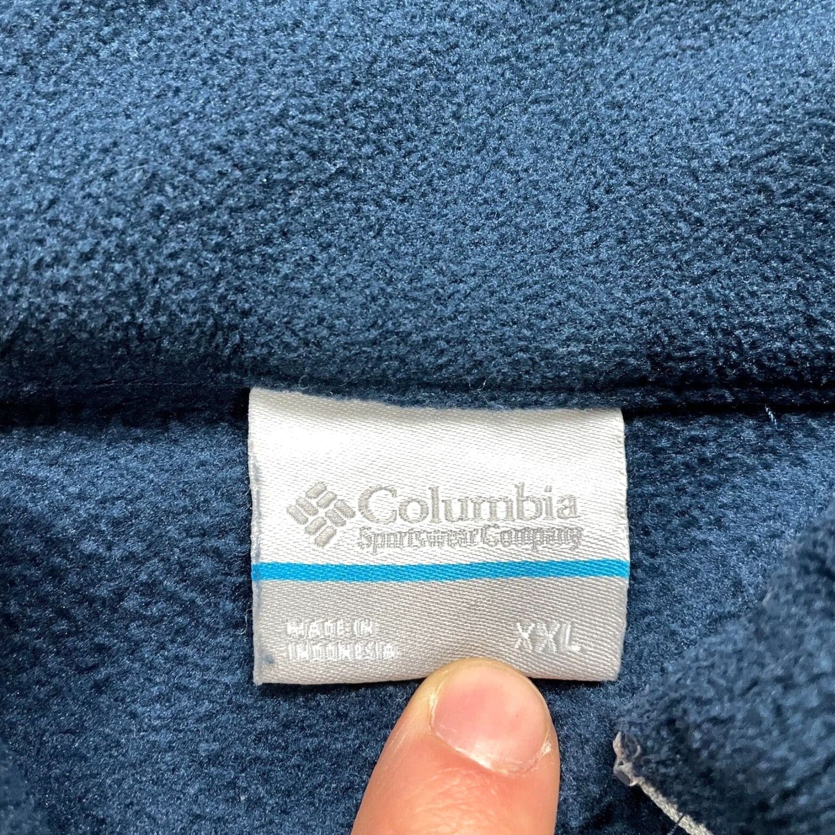 Vintage Columbia Jacket Mens 2XL Blue Fleece Half Zip Fast Trek III Busch Outdoor Hiking Size US XXL / EU 58 / 5 - 3 Thumbnail