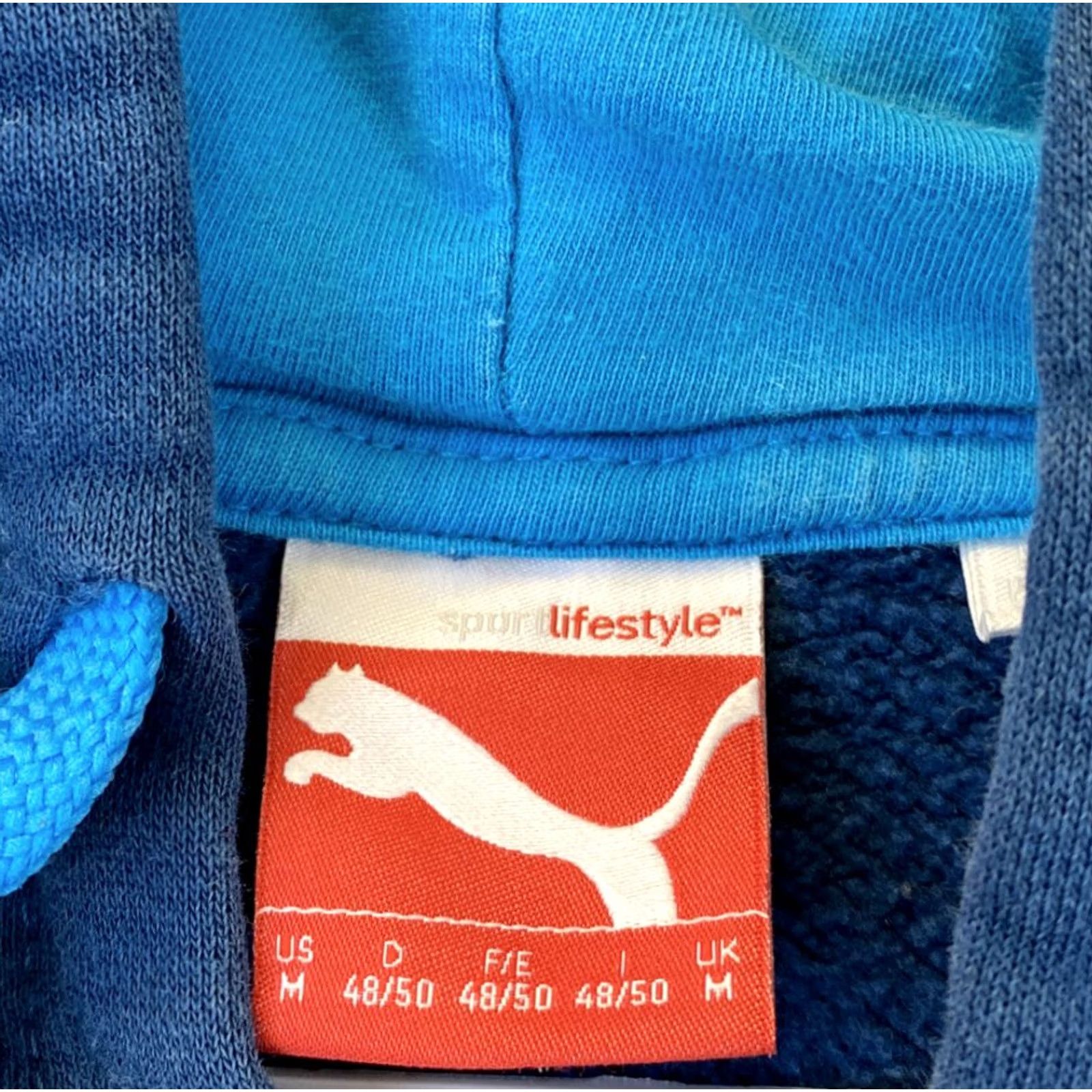 Puma PUMA Hoodie Mens Size M Turquoise Crew Neck Pullover Sweatshirt Long Sleeve Casual Modern Classic Fit Size US M / EU 48-50 / 2 - 4 Thumbnail