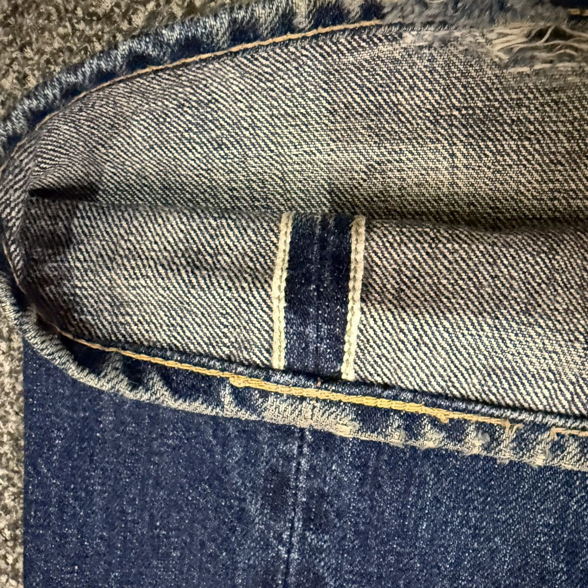 Sugar Cane Vintage 90s Archival Selvedge Sugarcane Indigo Denim Size US 28 / EU 44 - 6 Thumbnail