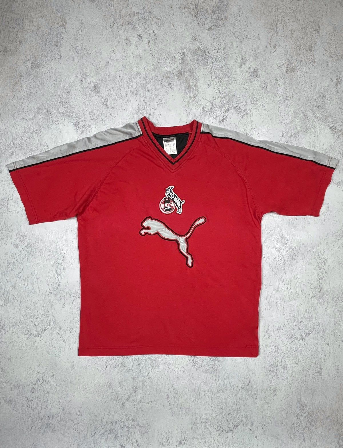 Puma Puma FC Koln Vintage 90s Soccer Shirt Big Logo XL Size US XL / EU 56 / 4 - 1 Thumbnail