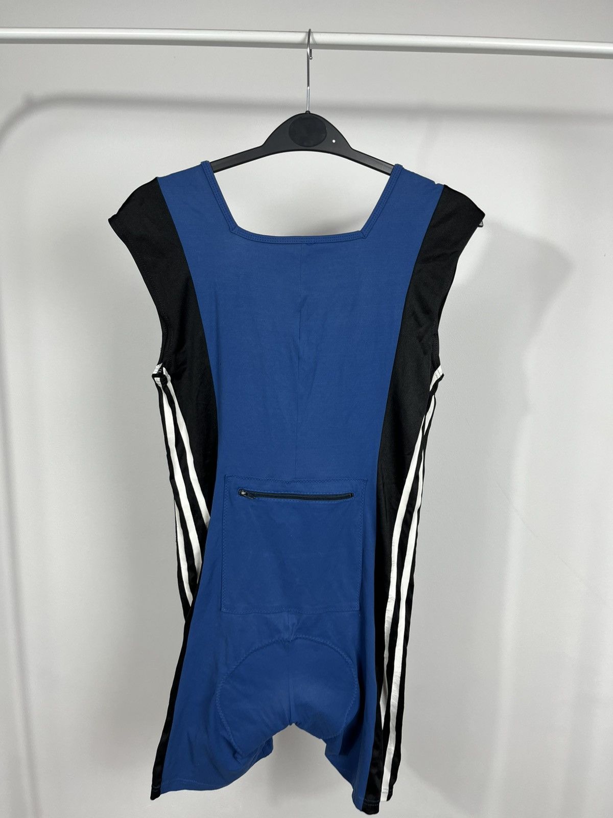 Adidas Vintage Adidas cycling skinsuit blue black triathlon suit 40 Size US S / EU 44-46 / 1 - 10 Thumbnail