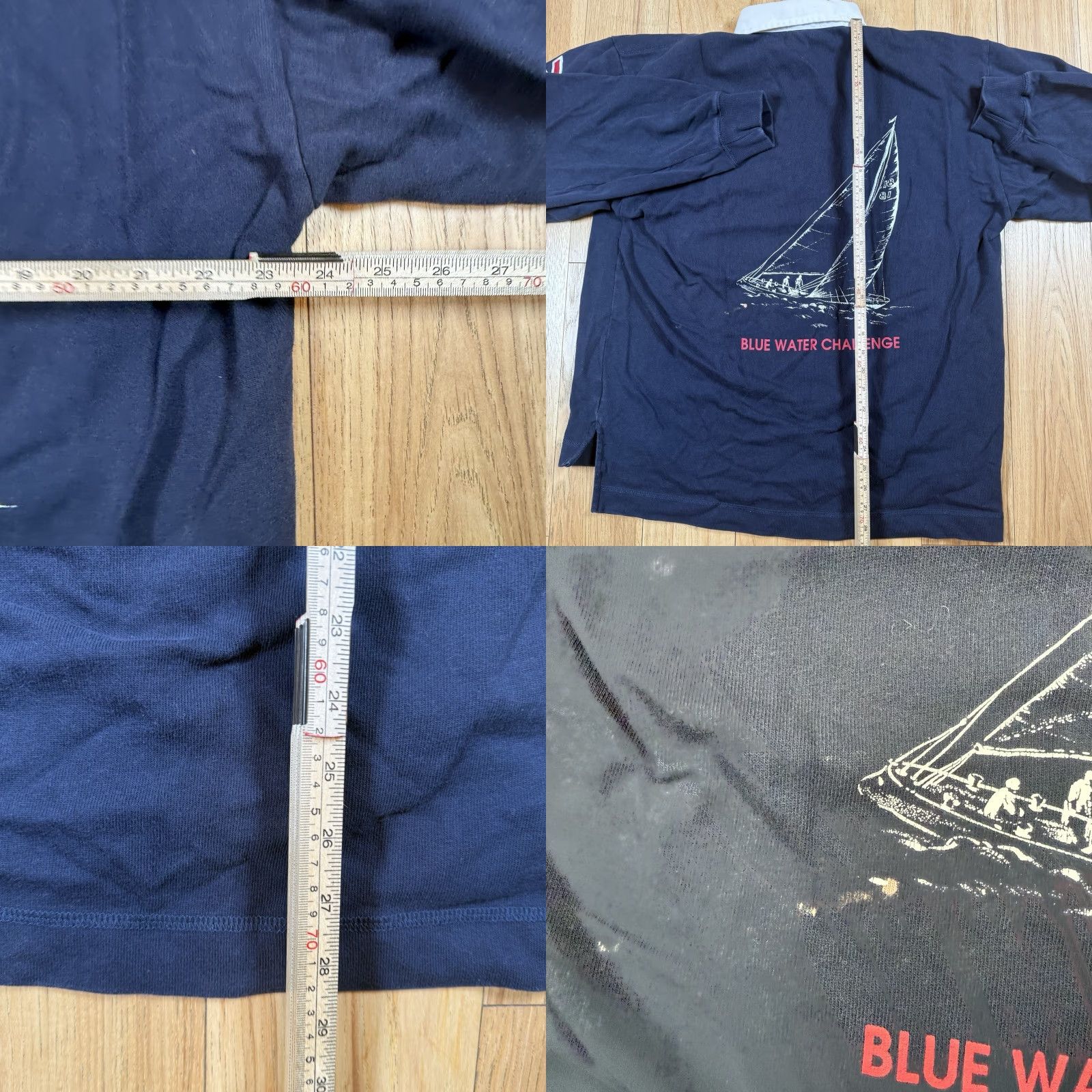 Nautica VTG Nautica Rugby Shirt Mens XL Long Sleeve Blue Water Challenge Stitch Polo Size US XL / EU 56 / 4 - 8 Thumbnail
