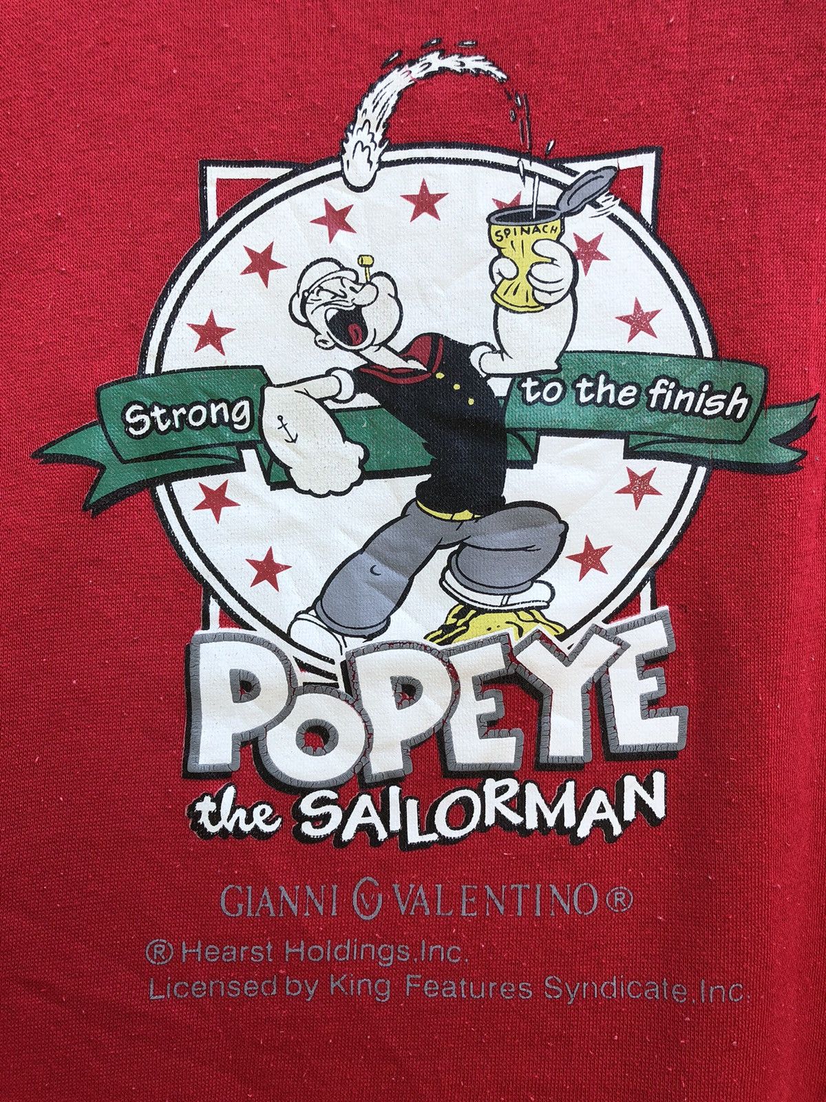 Vintage Vintage 90s Popeye X Gianni Valentino Crewneck Sweatshirt Size US XL / EU 56 / 4 - 10 Thumbnail