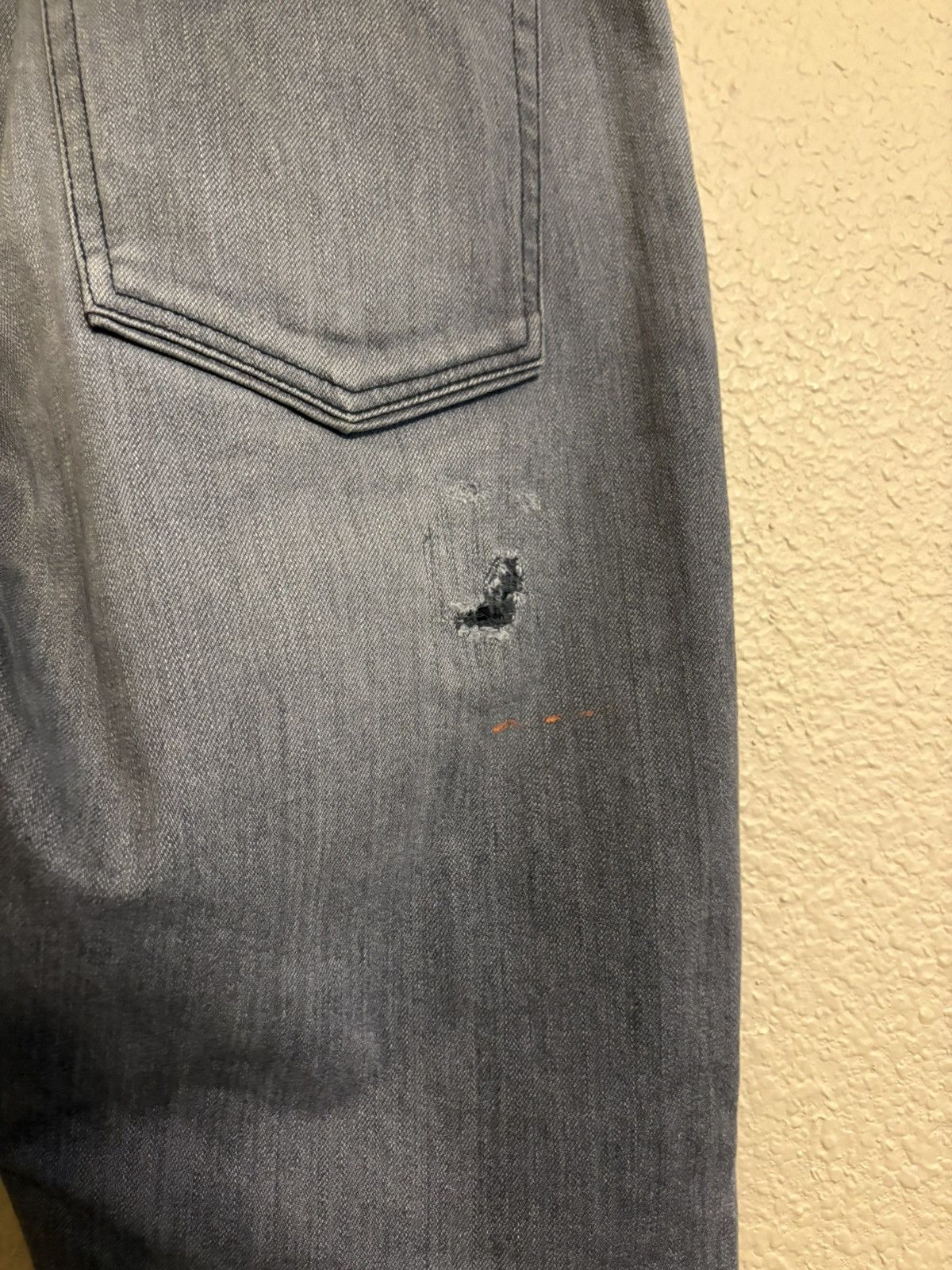 John Elliott John Elliott The Cast 2 Slim Graphite Repaired Jeans Size US 34 / EU 50 - 12 Thumbnail