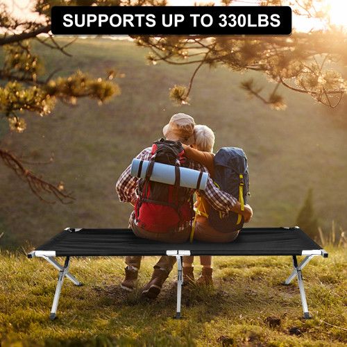 Designer × Homemade YSSOA Folding Camping Cot with Storage Bag for Adults, Porta Size US L / EU 52-54 / 3 - 5 Thumbnail
