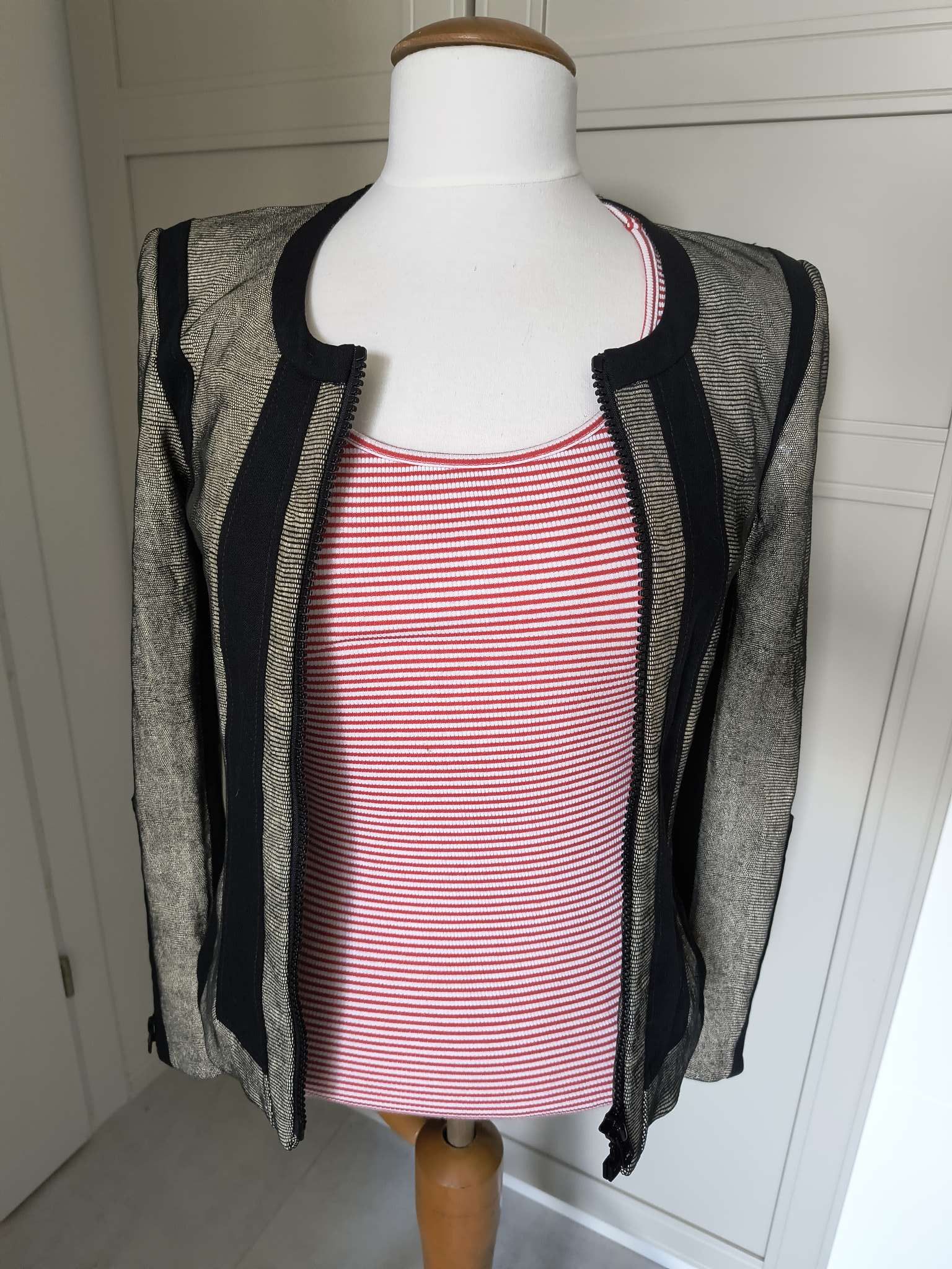 Helmut Lang HELMUT LANG Rift Stretch Leather Jacket in Carbon Grey Size S / US 4 / IT 40 - 8 Thumbnail