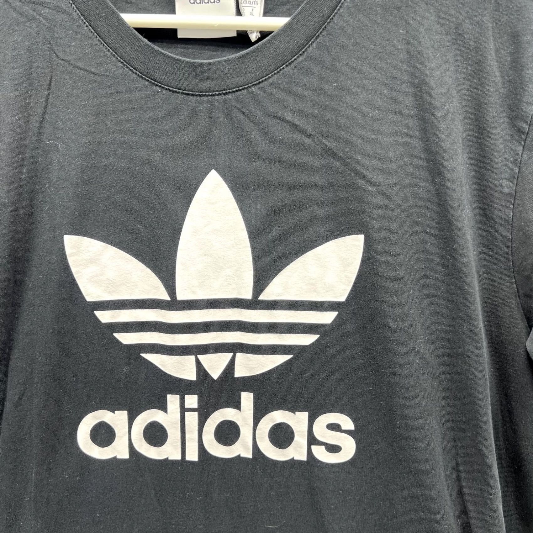 Adidas Adidas Shirt Men XL Black Crewneck Trefoil Logo Short Sleeve T‑Shirt Size US XL / EU 56 / 4 - 4 Thumbnail