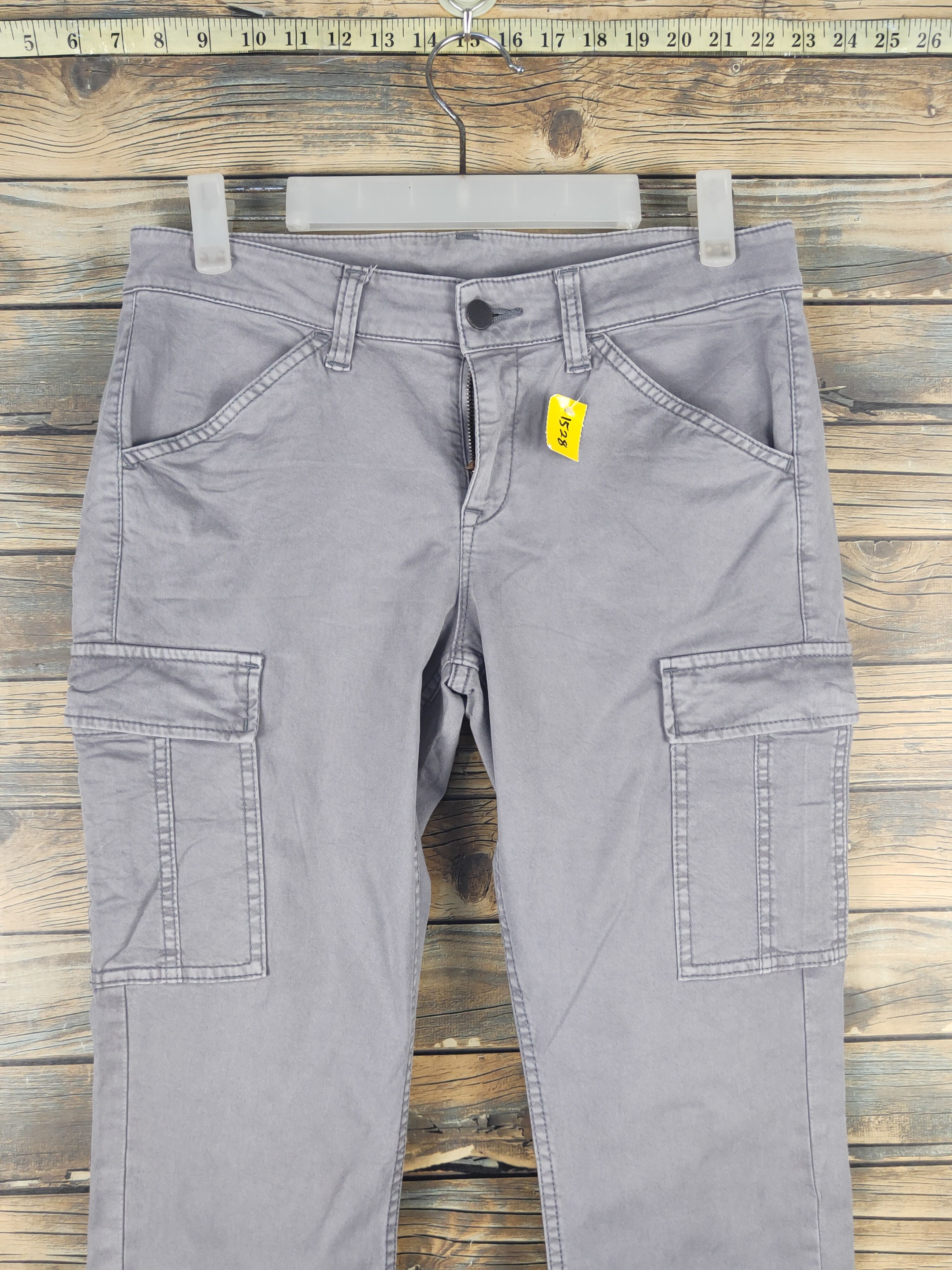Japanese Brand DL Uniqlo Gray Multipocket Tactical Cargo Pants #1528 Size 28" / US 6 / IT 42 - 2 Thumbnail