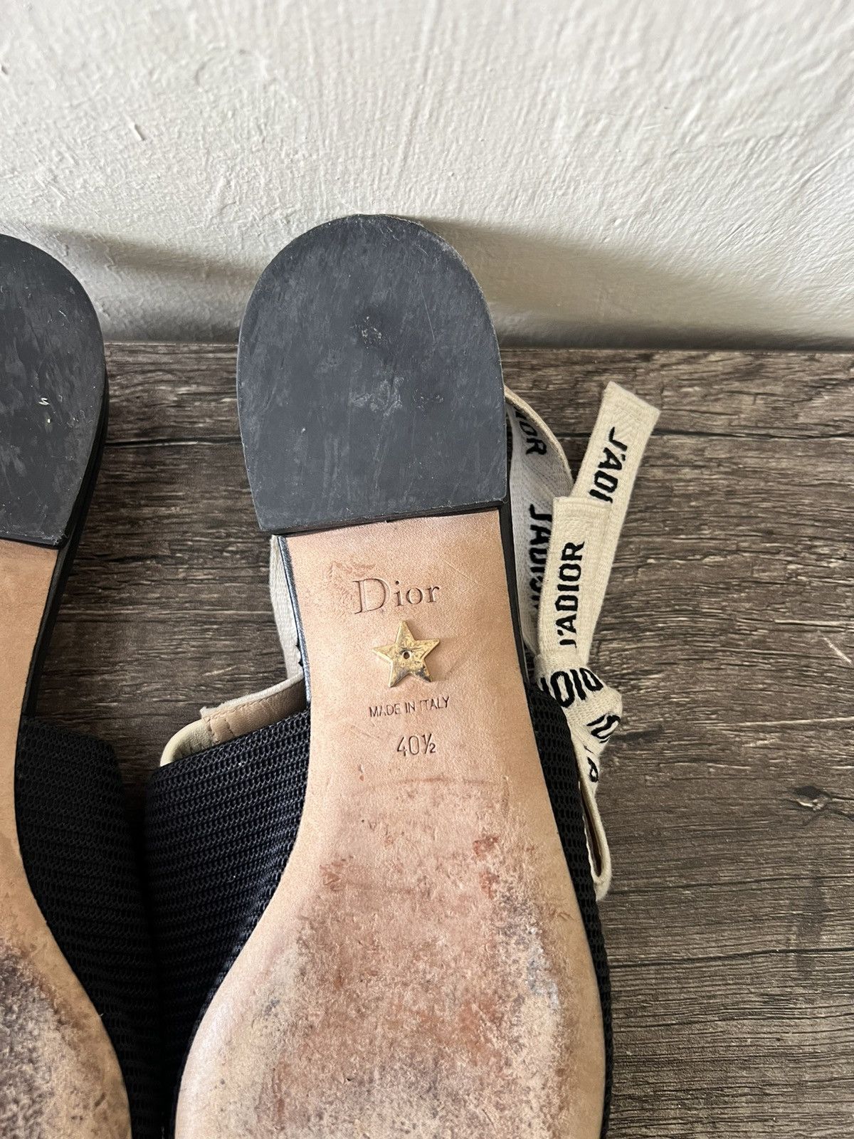 Christian Dior Monsieur CHRISTIAN DIOR J'ADIOR SLINGBACK FLATS Size US 10.5 / IT 40.5 - 14 Thumbnail