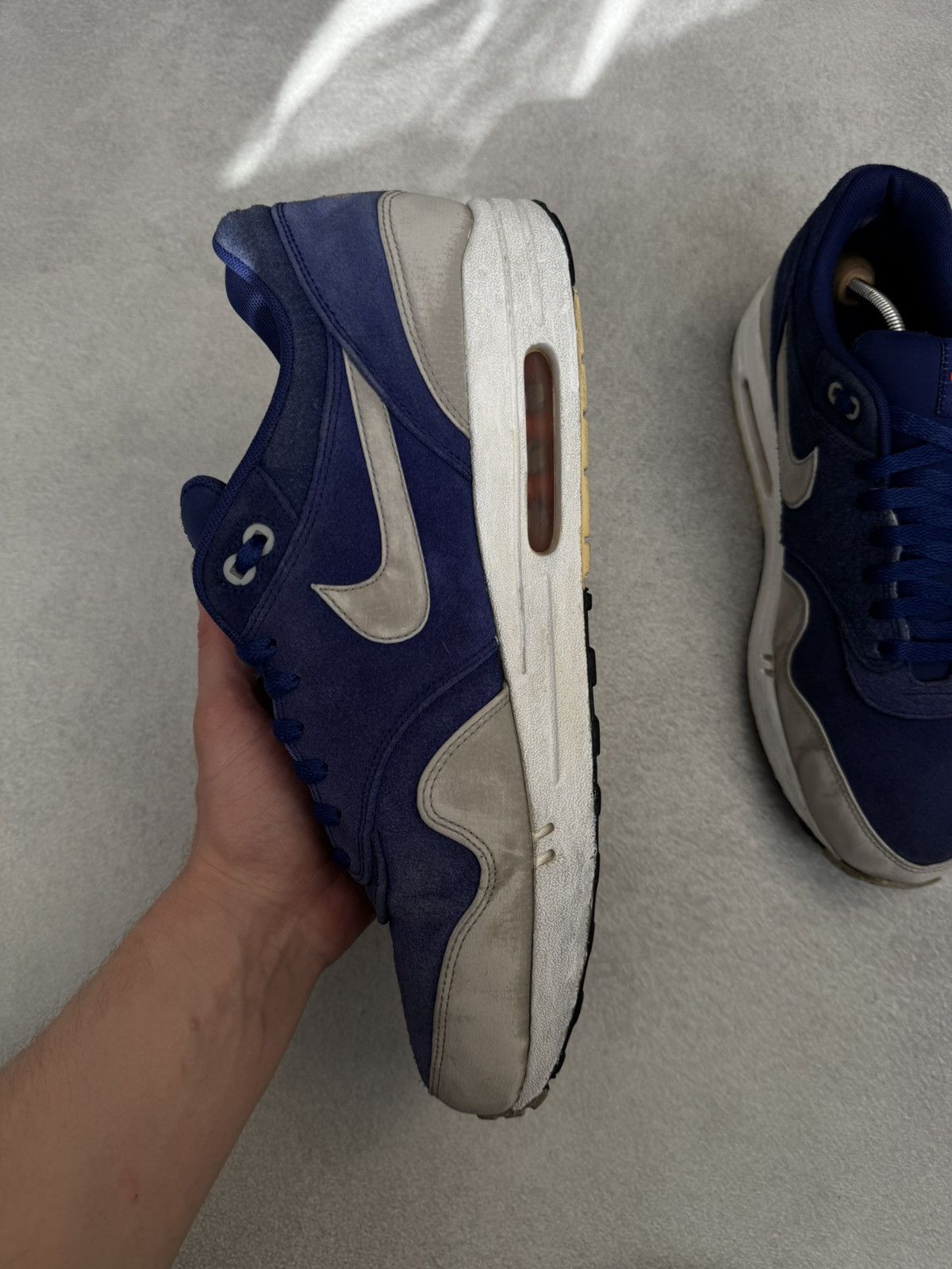 Nike Nike Air Max 1 Premium Deep Royal Granite US12 512033-408 Size US 12 / EU 45 - 7 Thumbnail
