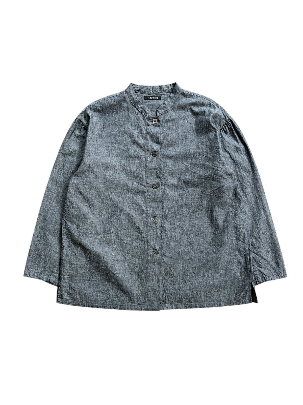 Yohji Yamamoto 1990s Y’s For Living Mandarin Collar Light Outer Size L / US 10 / IT 46 - 1 Thumbnail