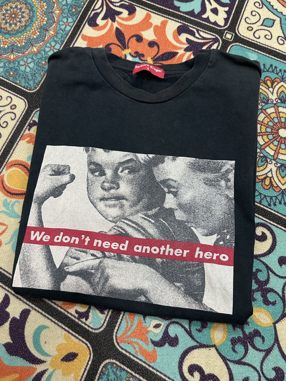 Barbara Kruger Vintage Barbara Kruger “We Don’t Need Another Hero” Tshirt Size US S / EU 44-46 / 1 - 12 Thumbnail