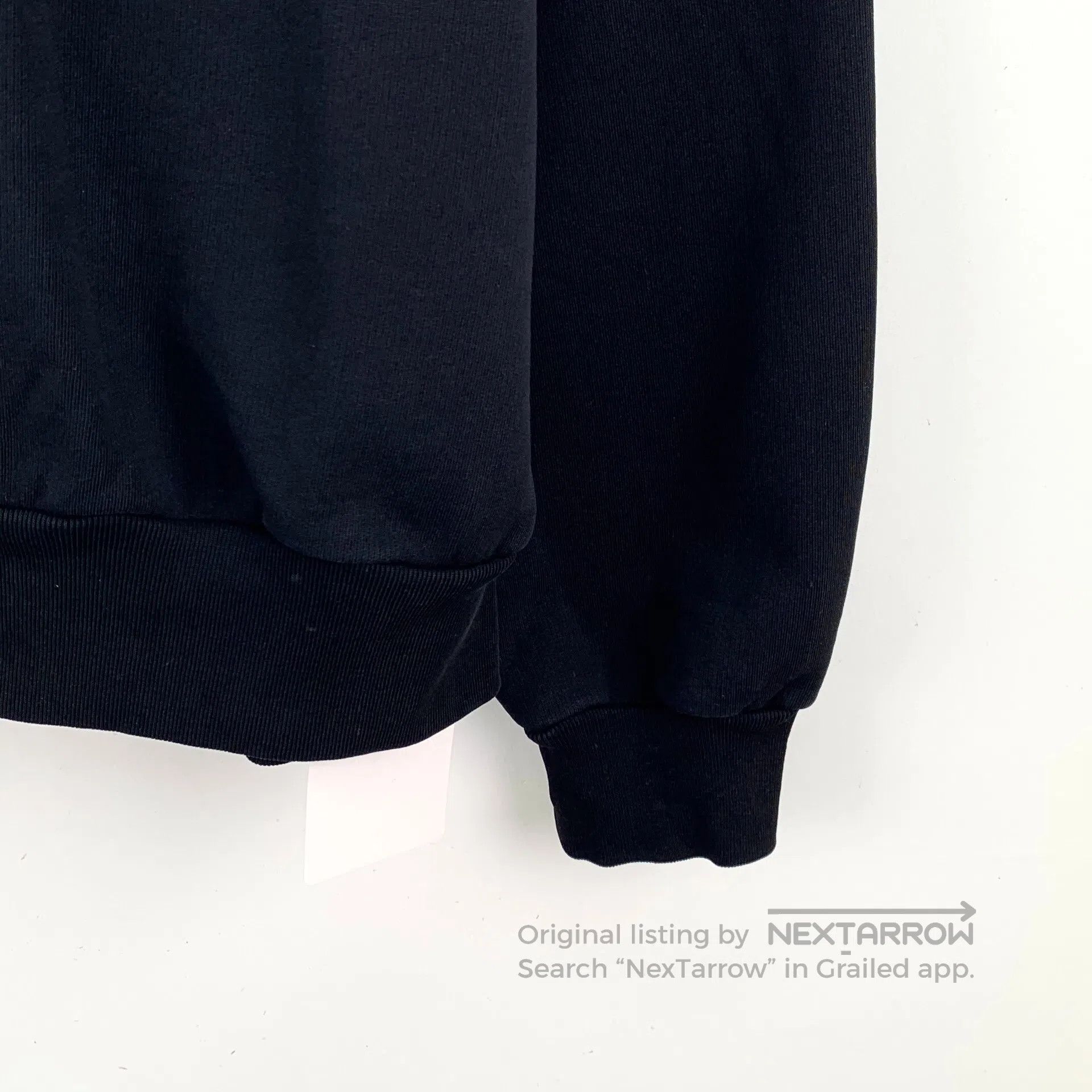 Balenciaga Balenciaga Black Logo Lettering Embroidered Cotton Crewnec Size US M / EU 48-50 / 2 - 4 Thumbnail