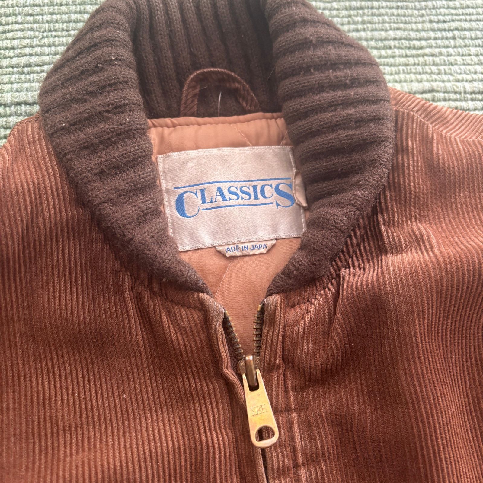 Vintage 1970s 80 Brown Corduroy Zip Up Made In Japan Jacket Sz L Size US L / EU 52-54 / 3 - 3 Thumbnail