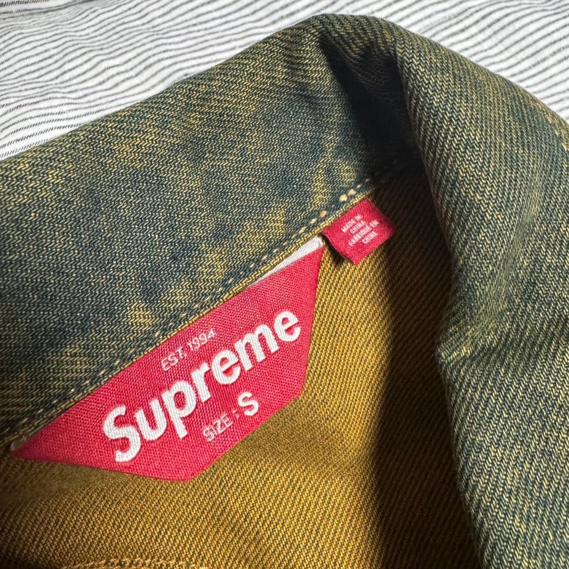Supreme Supreme S Logo Denim Trucker Jacket Size US S / EU 44-46 / 1 - 3 Thumbnail